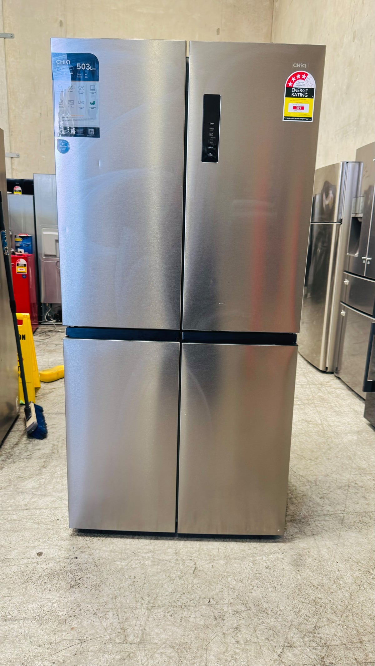 CHIQ 503 LITRES FRIDGE FREEZER FACTORY SECOND 6 MONTH WARRANTY