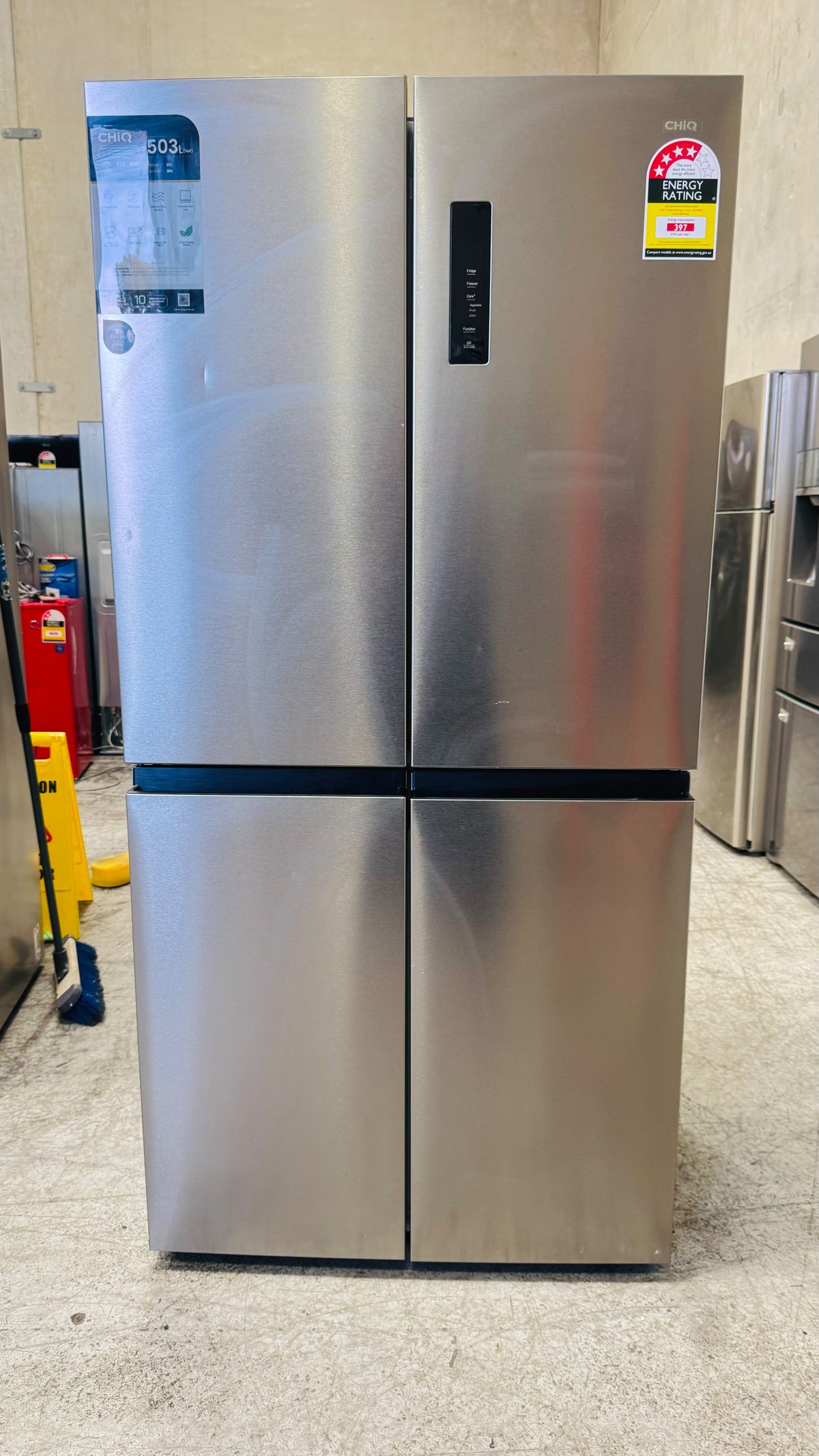 CHIQ 503 LITRES FRIDGE FREEZER FACTORY SECOND 6 MONTH WARRANTY