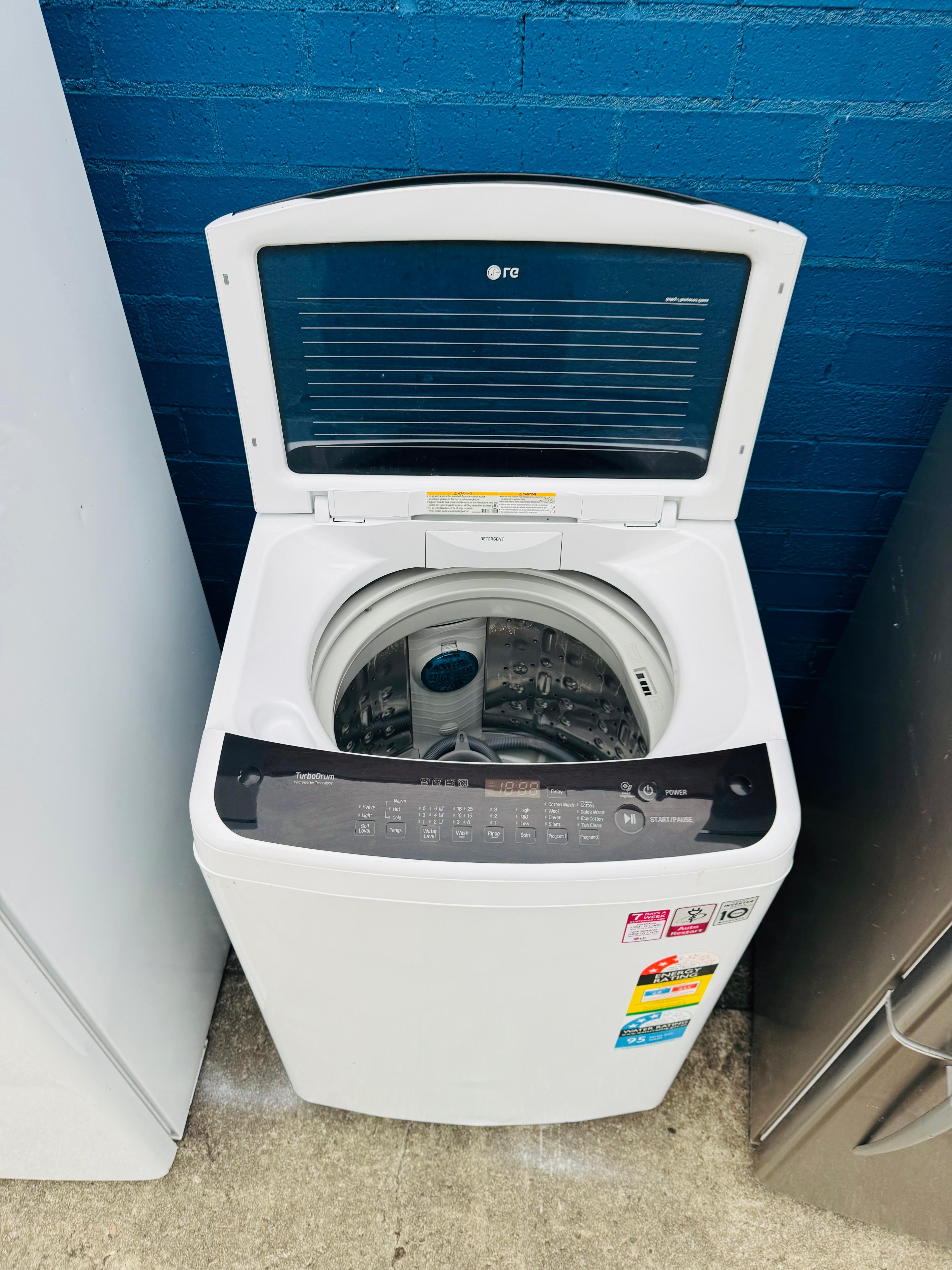 **LG 6.5 KGS TOP LOADER WASHING MACHINE**✅
