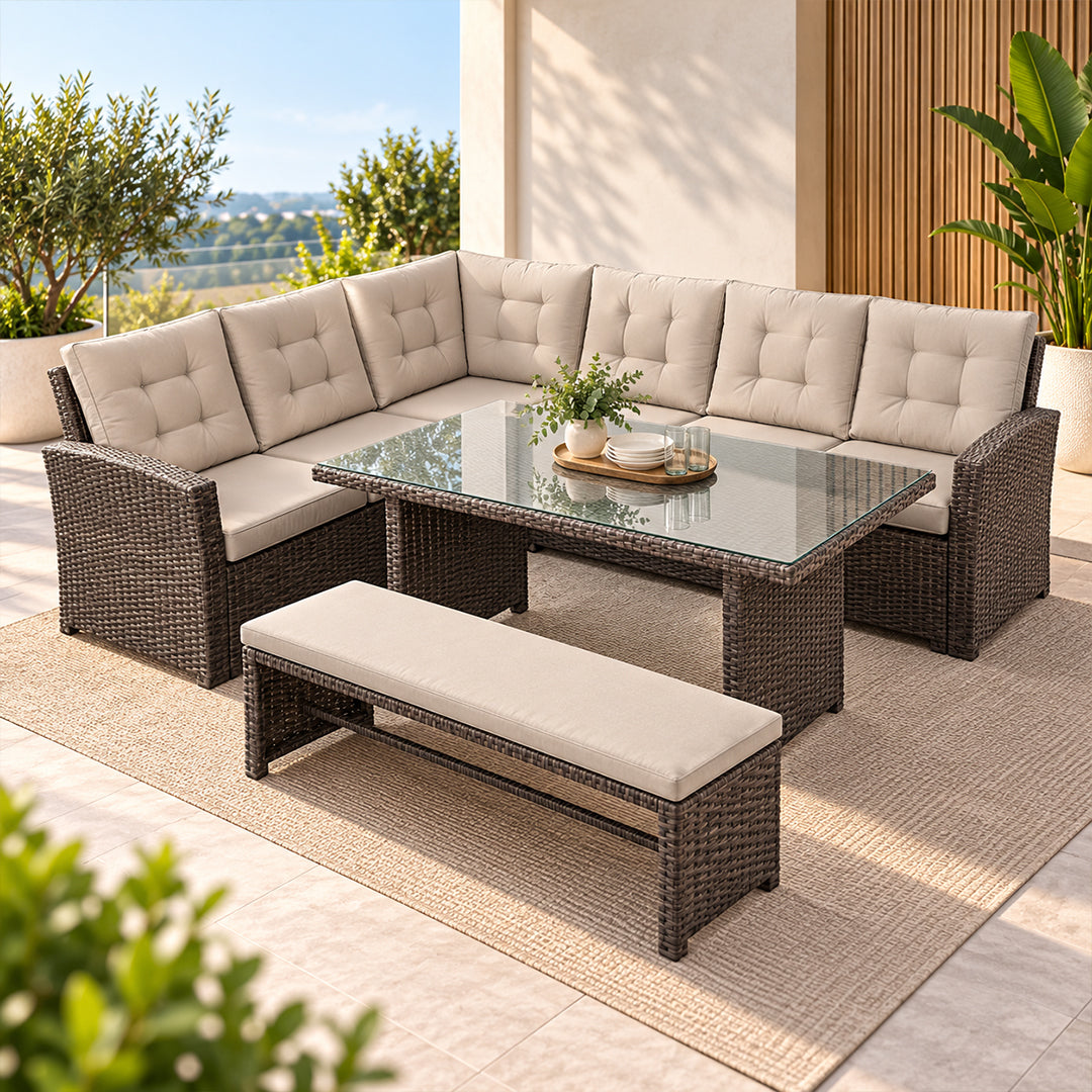 Wicker Outdoor Dining Set