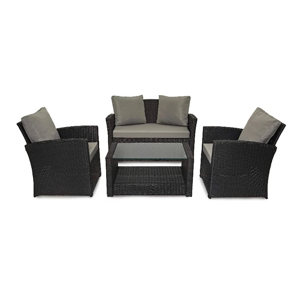 Elysian Wicker Haven 4 Piece Outdoor Lounge Set
