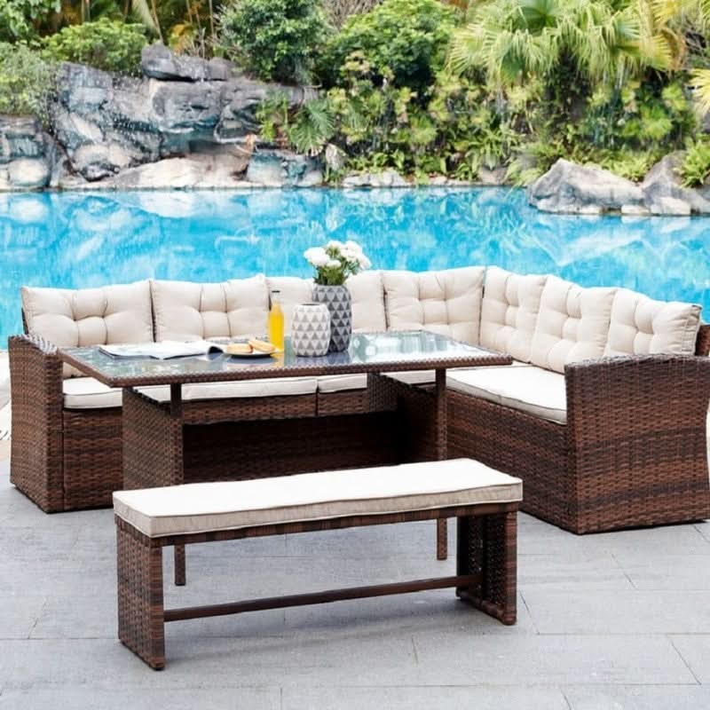 Wicker Outdoor Dining Set