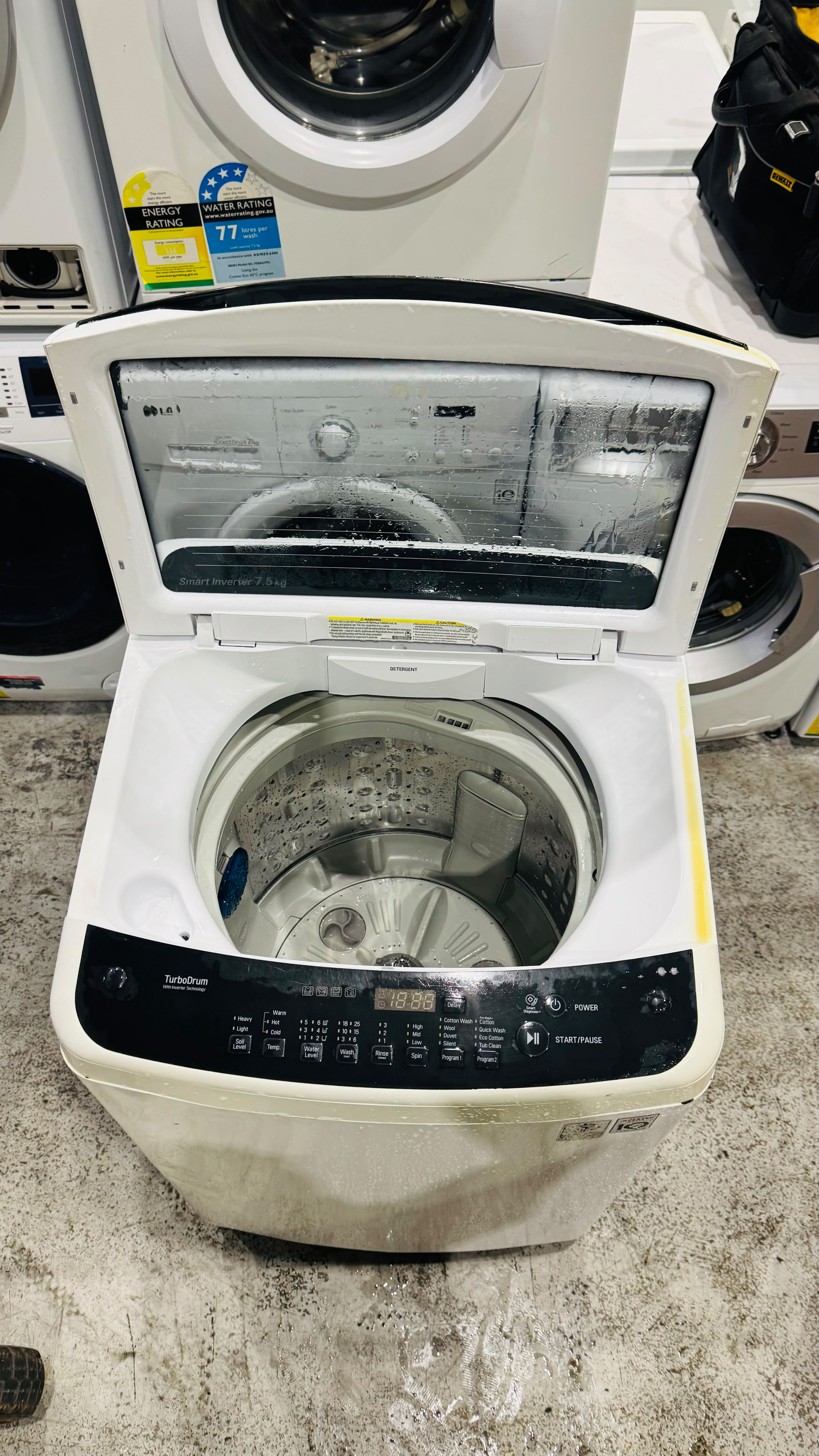 LG 7.5KGS TOP LOADER WASHING MACHINE