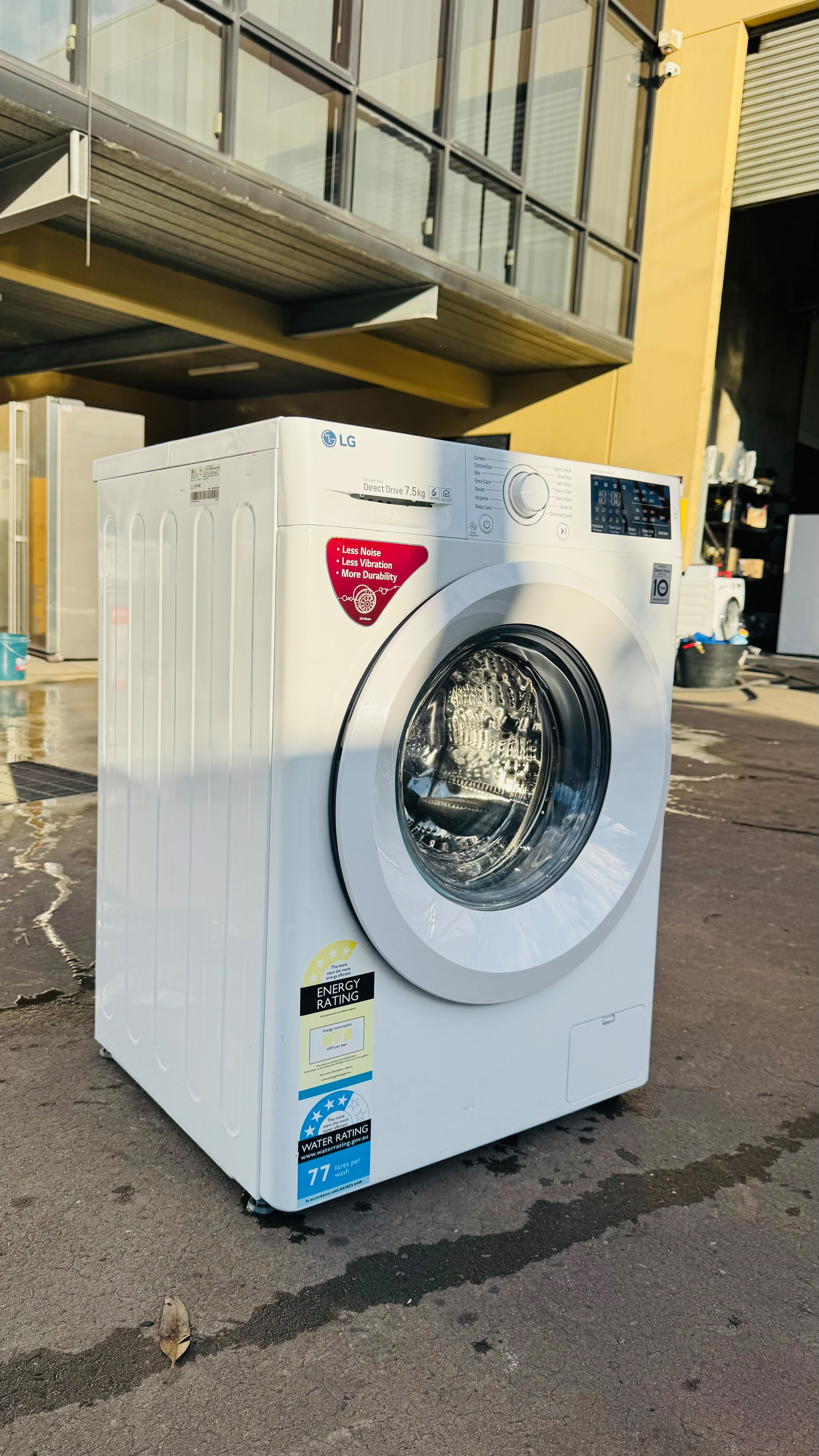 LG 7.5KGS FRONT LOADER WASHING MACHINE