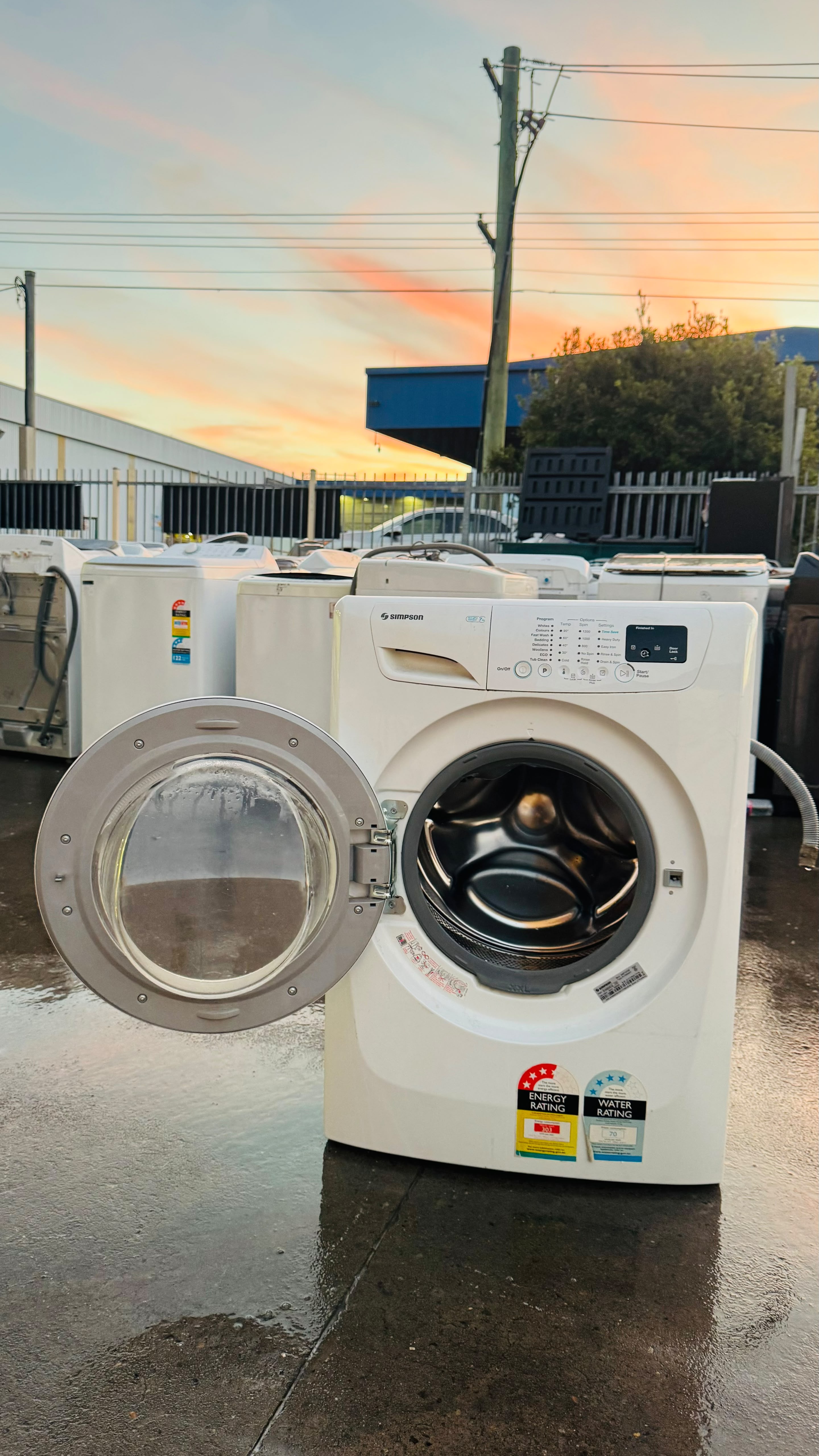 SIMPSON 7KGS FRONT LOADER WASHING MACHINE