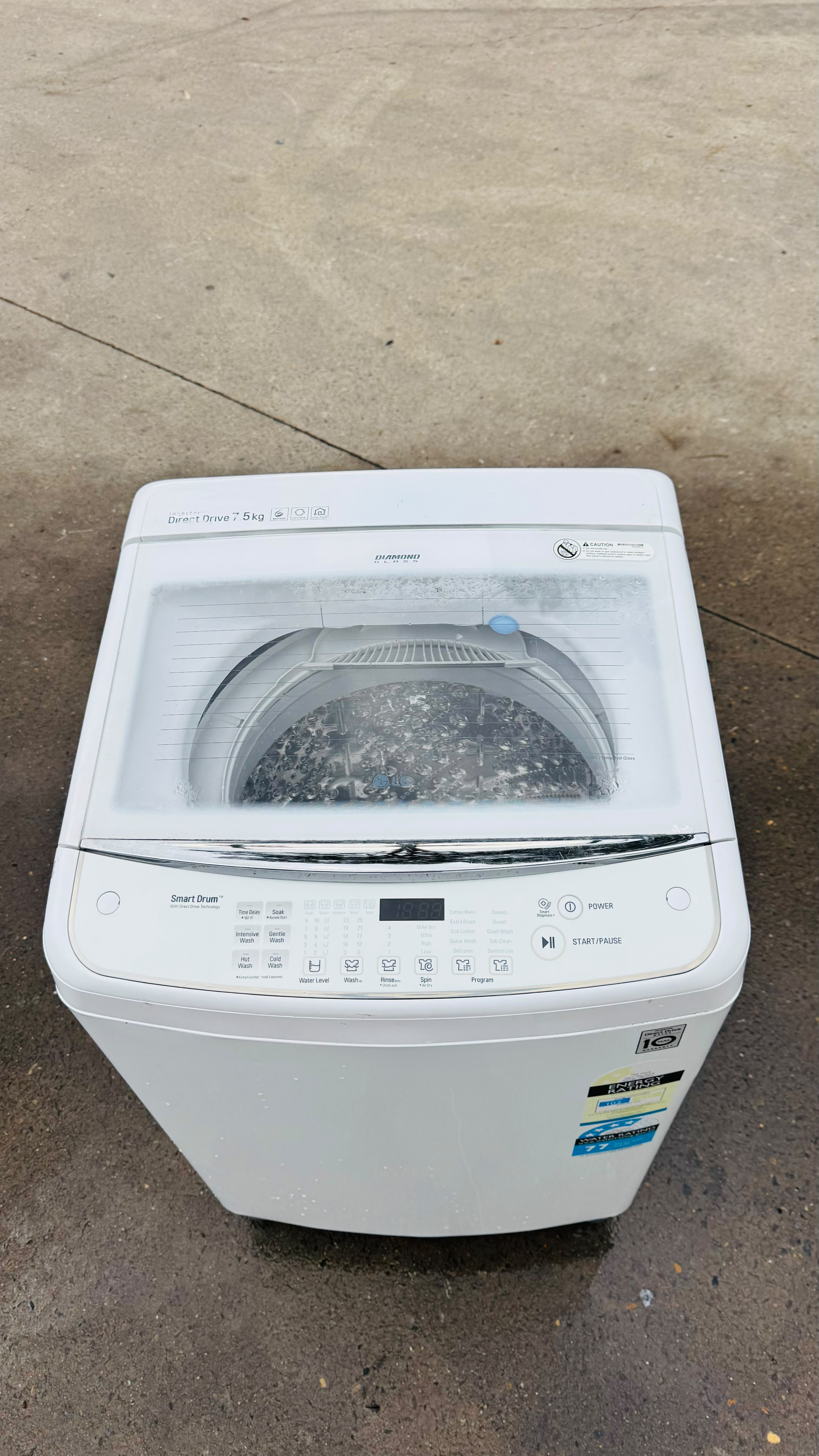 LG 7.5KGS TOP LOADER WASHING MACHINE