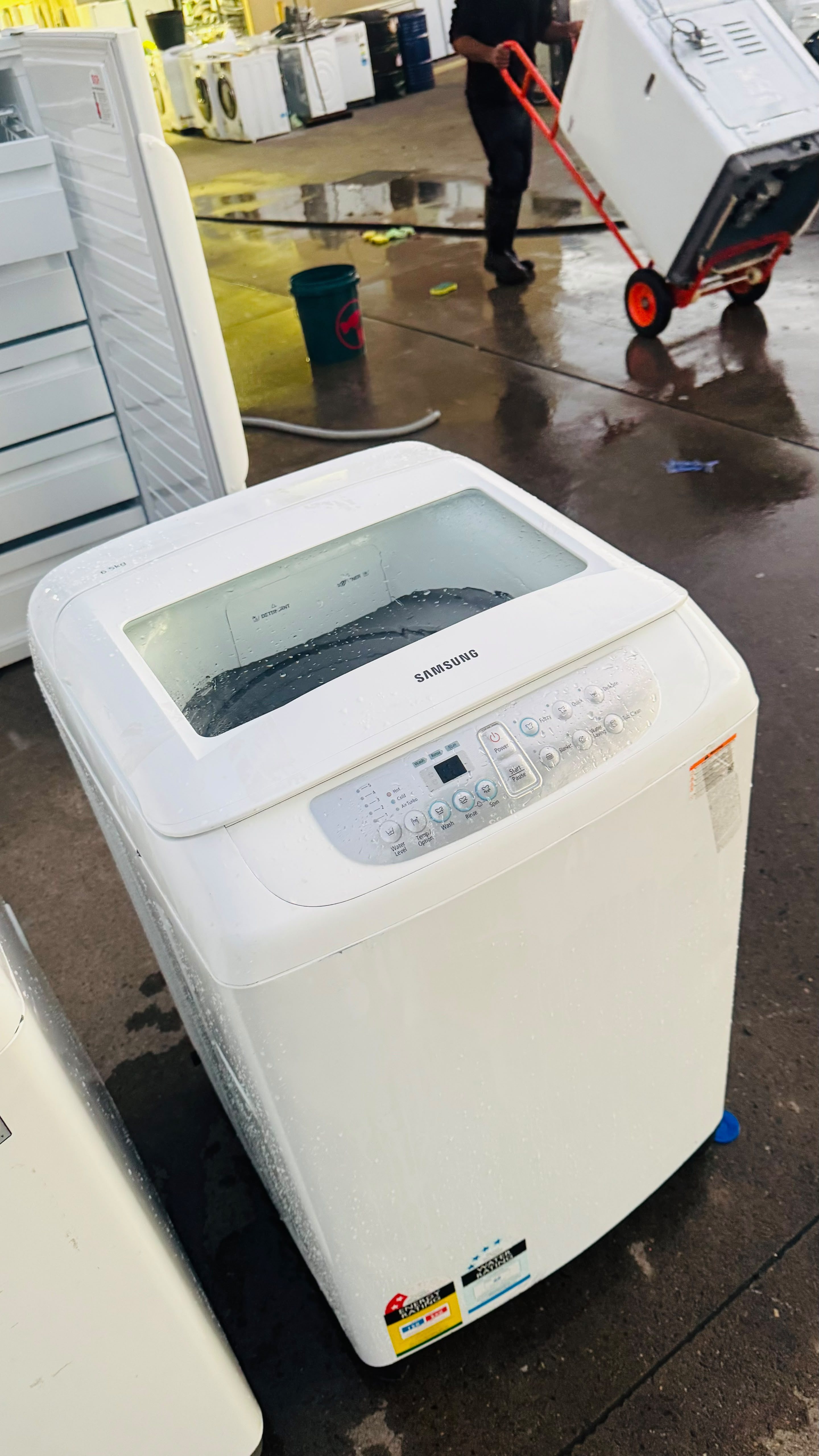 SAMSUNG 6.5KGS TOP LOADER WASHING MACHINE