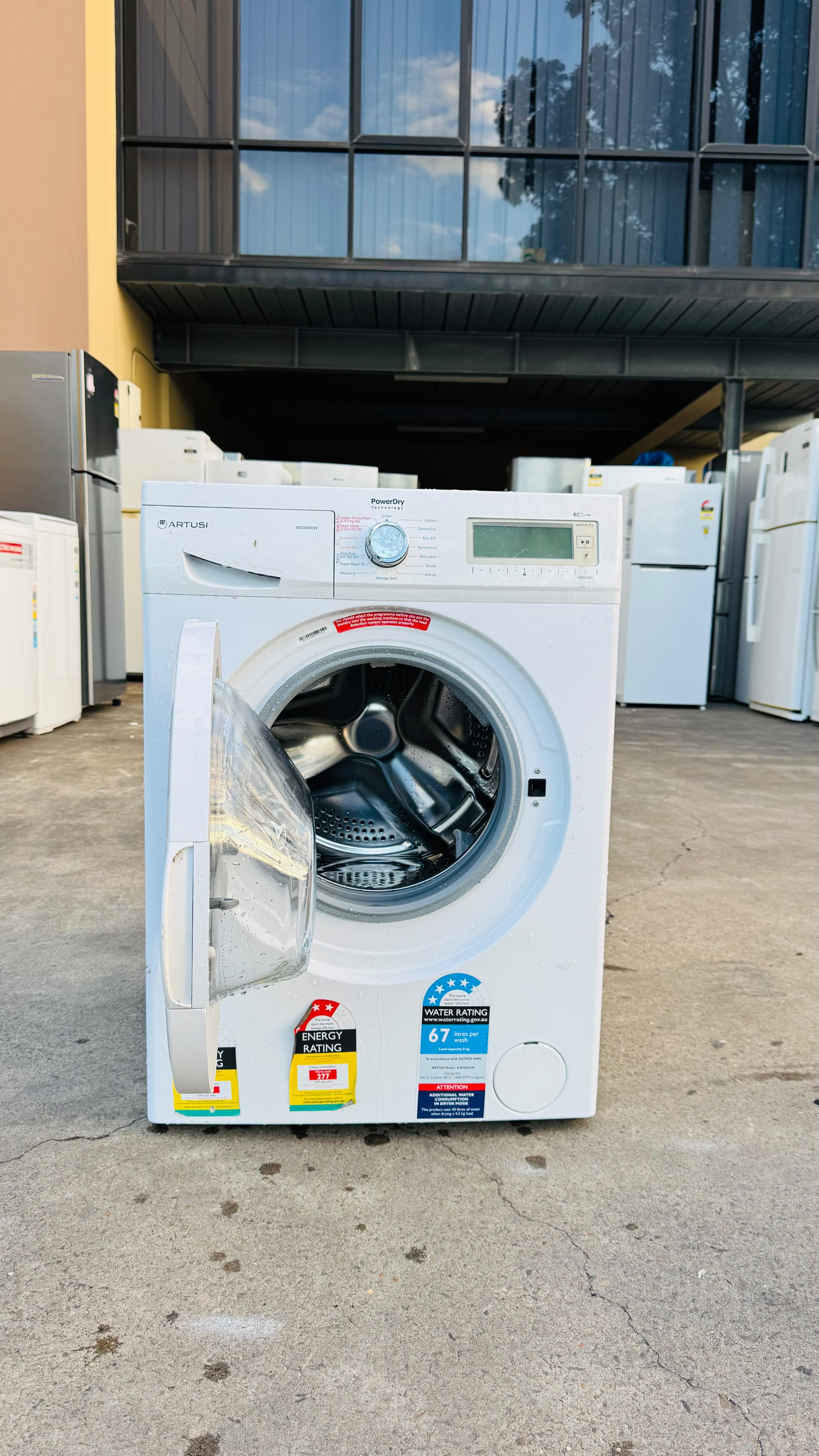 ARTUSI 8KGS FRONT LOADER WASHING MACHINE