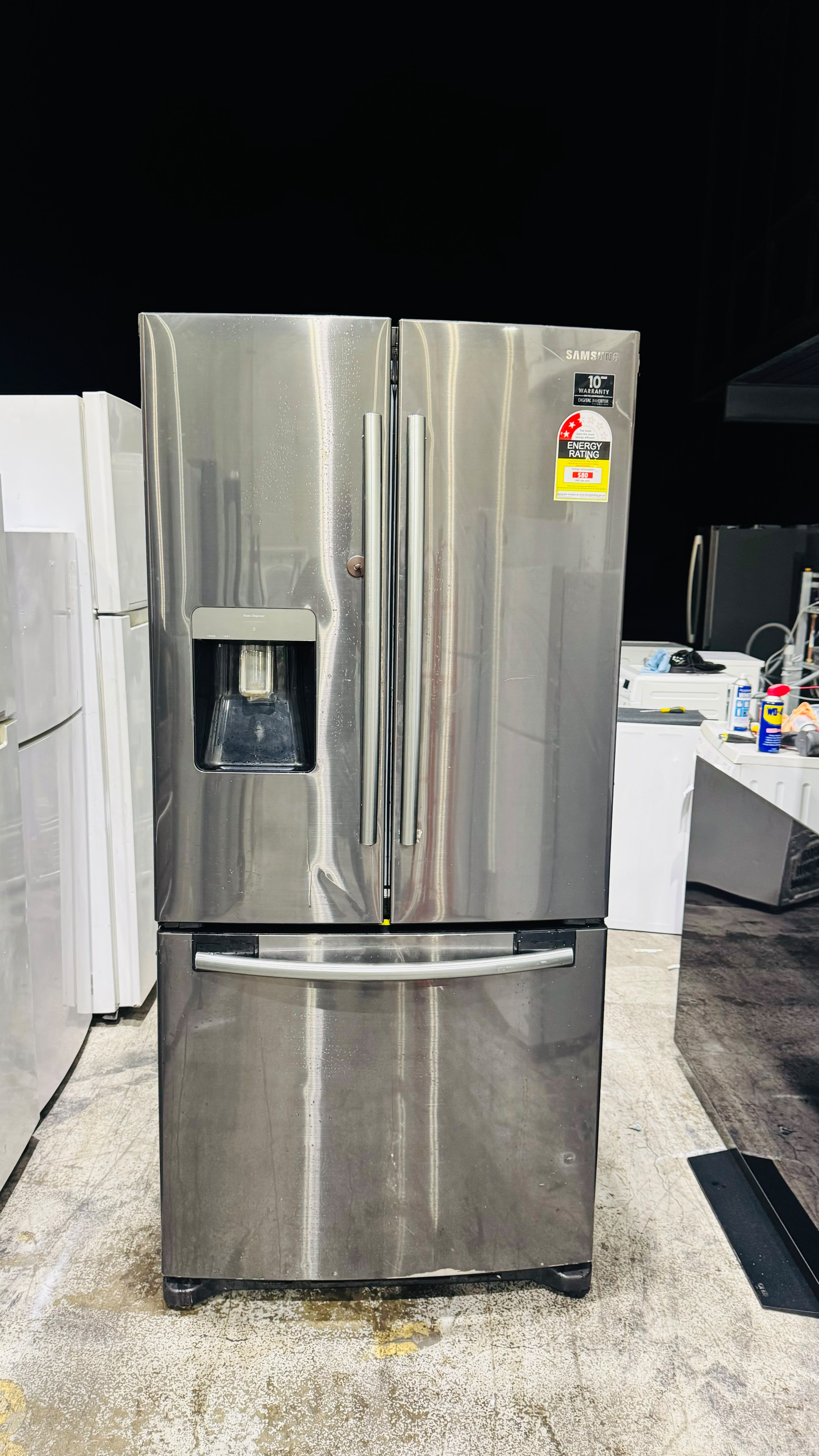SAMSUNG FRENCH DOOR 583 FRIDGE FREEZER