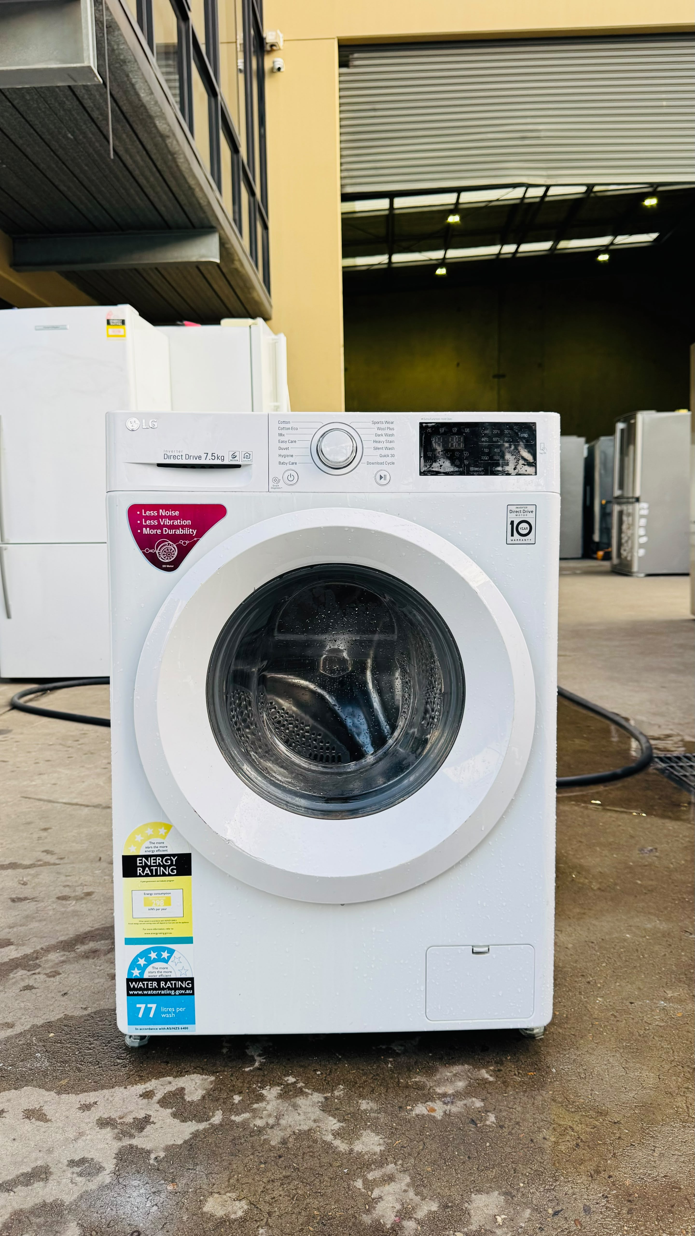 LG 7.5KGS FRONT LOADER WASHING MACHINE