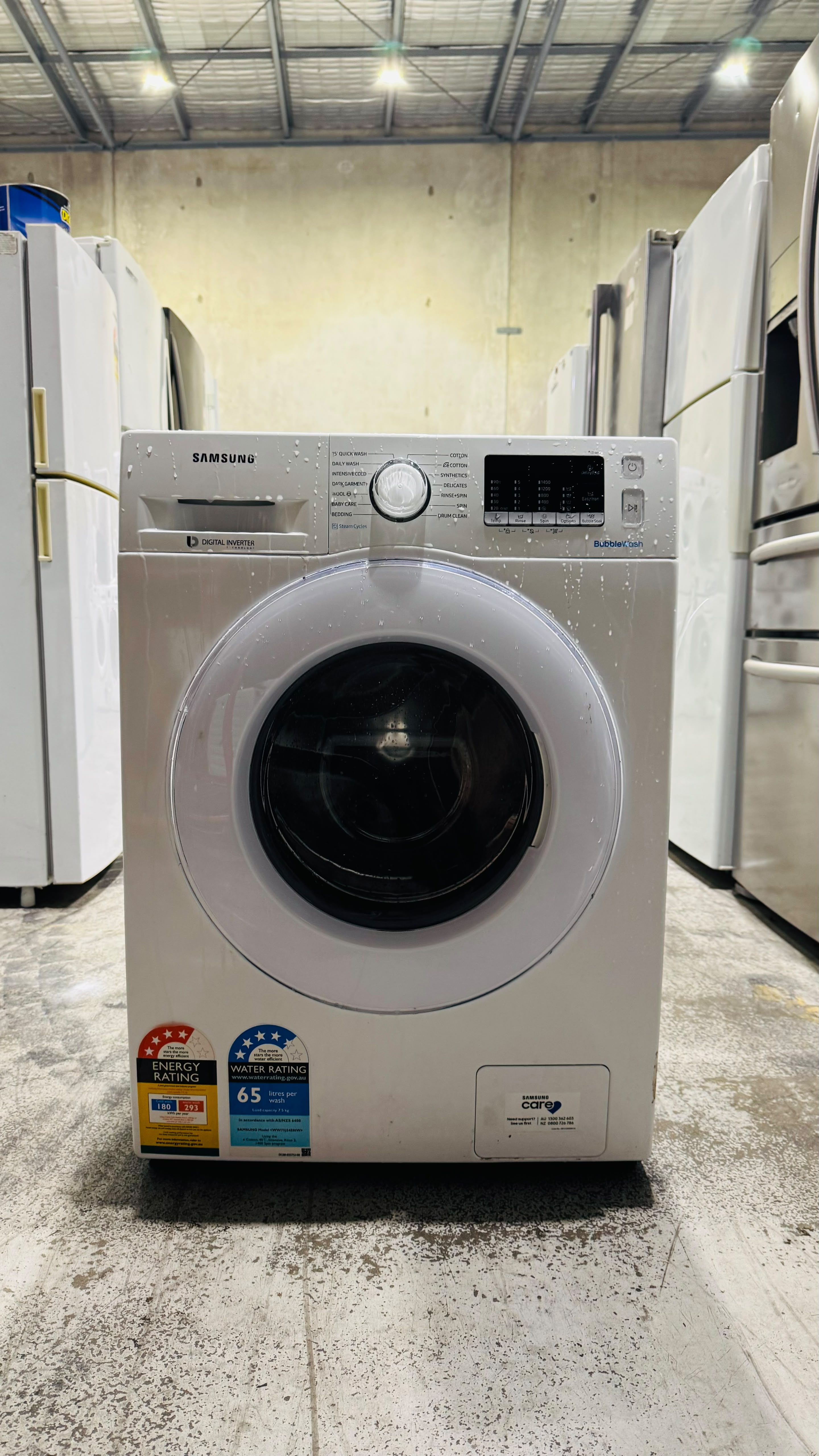 SAMSUNG 7.5KGS FRONT LOADER WASHING MACHINE