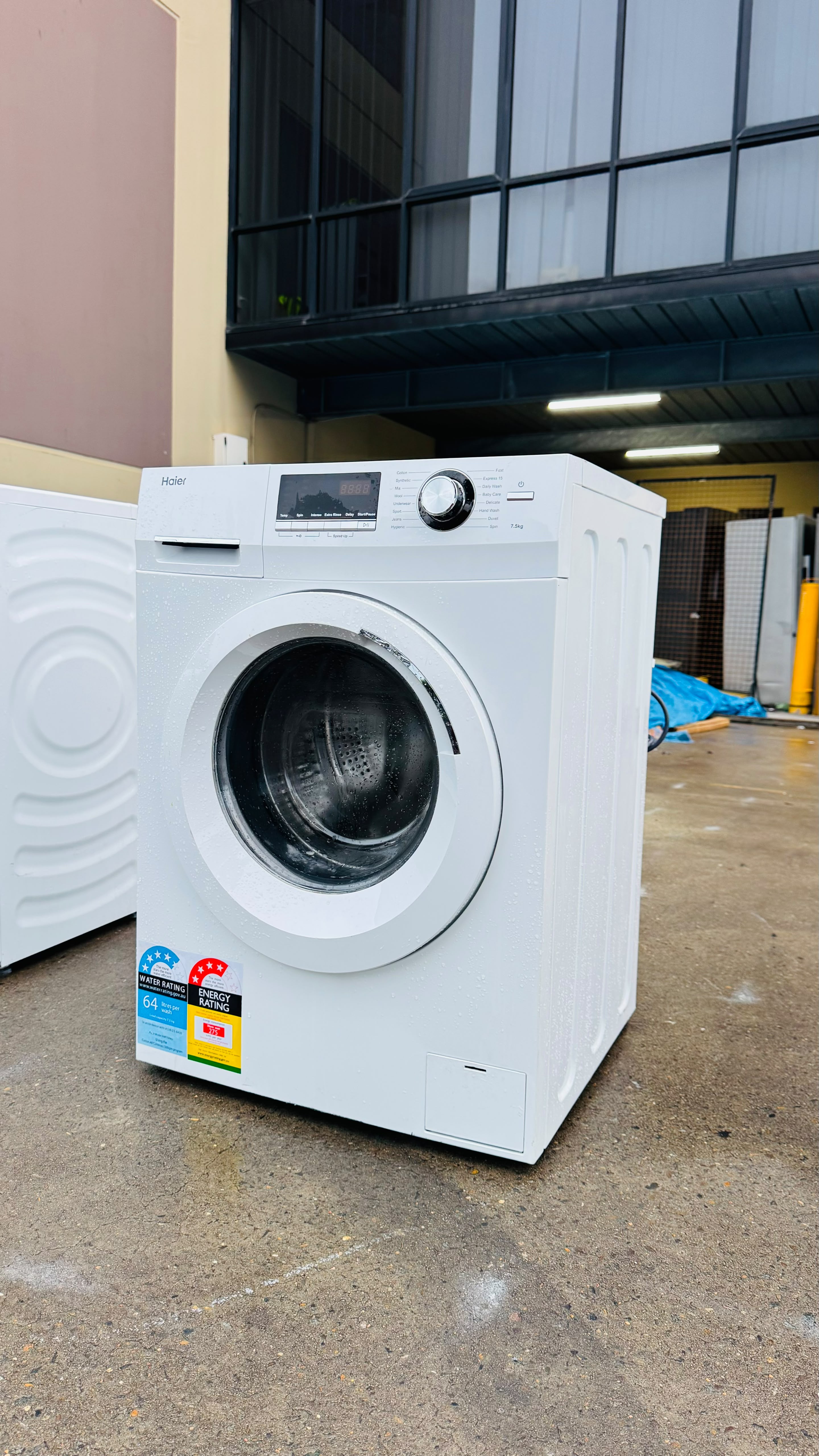 HAIER 7.5KGS FRONT LOADER WASHING MACHINE