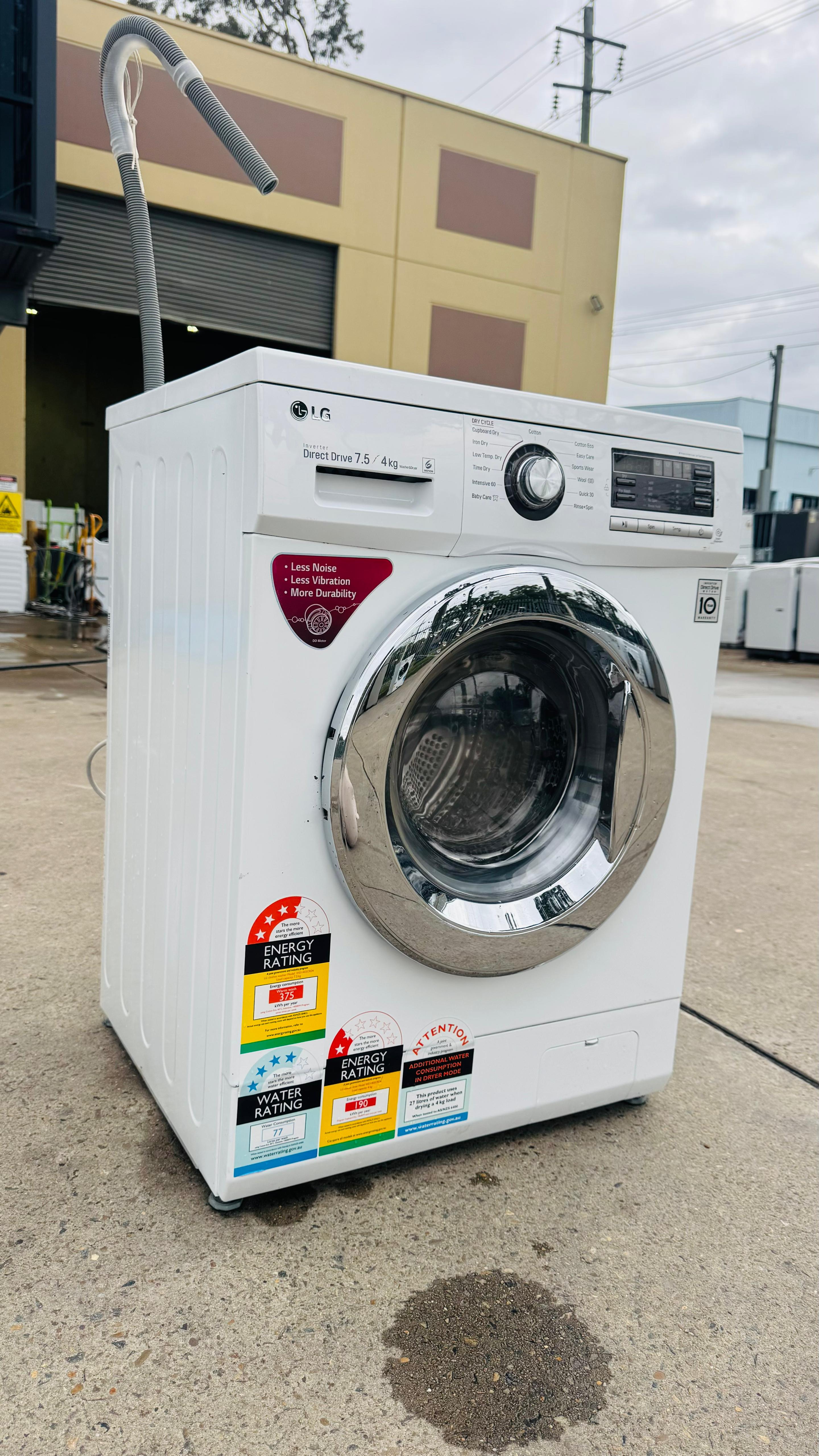 LG 7.5KGS FRONT LOADER WASHING MACHINE