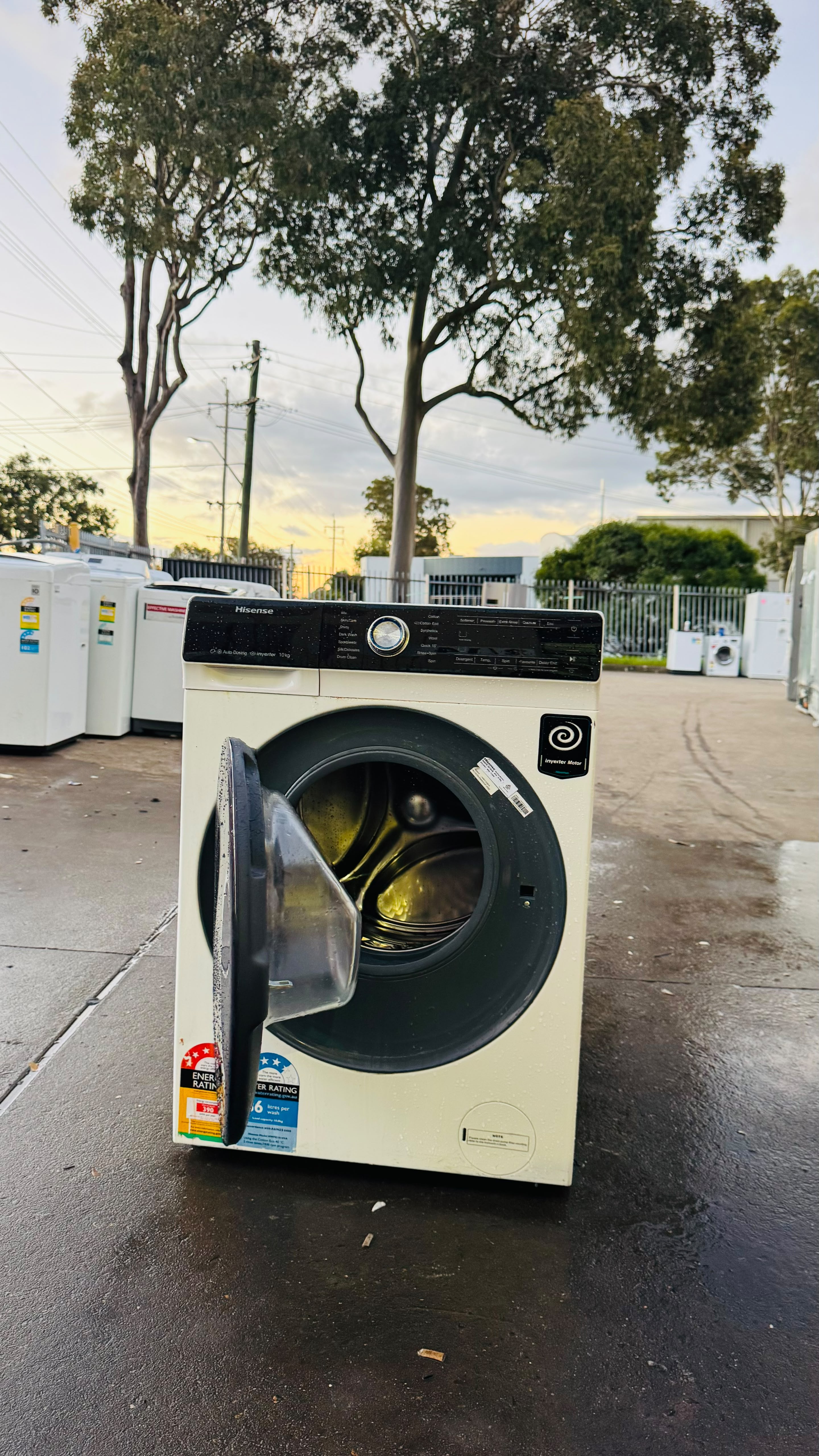 HISENSE 10KGS FRONT LOADER WASHING MACHINE