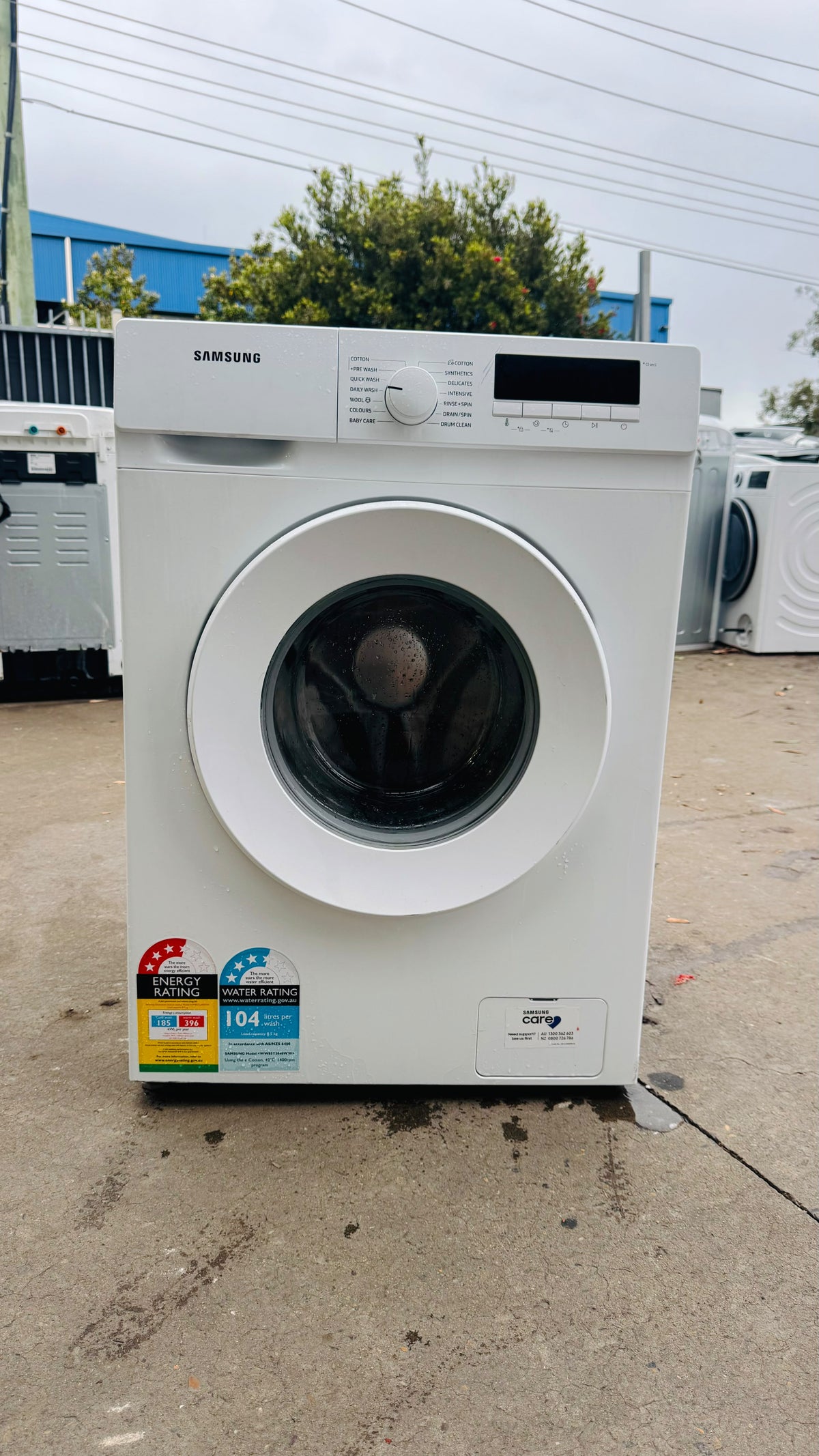 SAMSUNG 8.5KGS FRONT LOADER WASHING MACHINE
