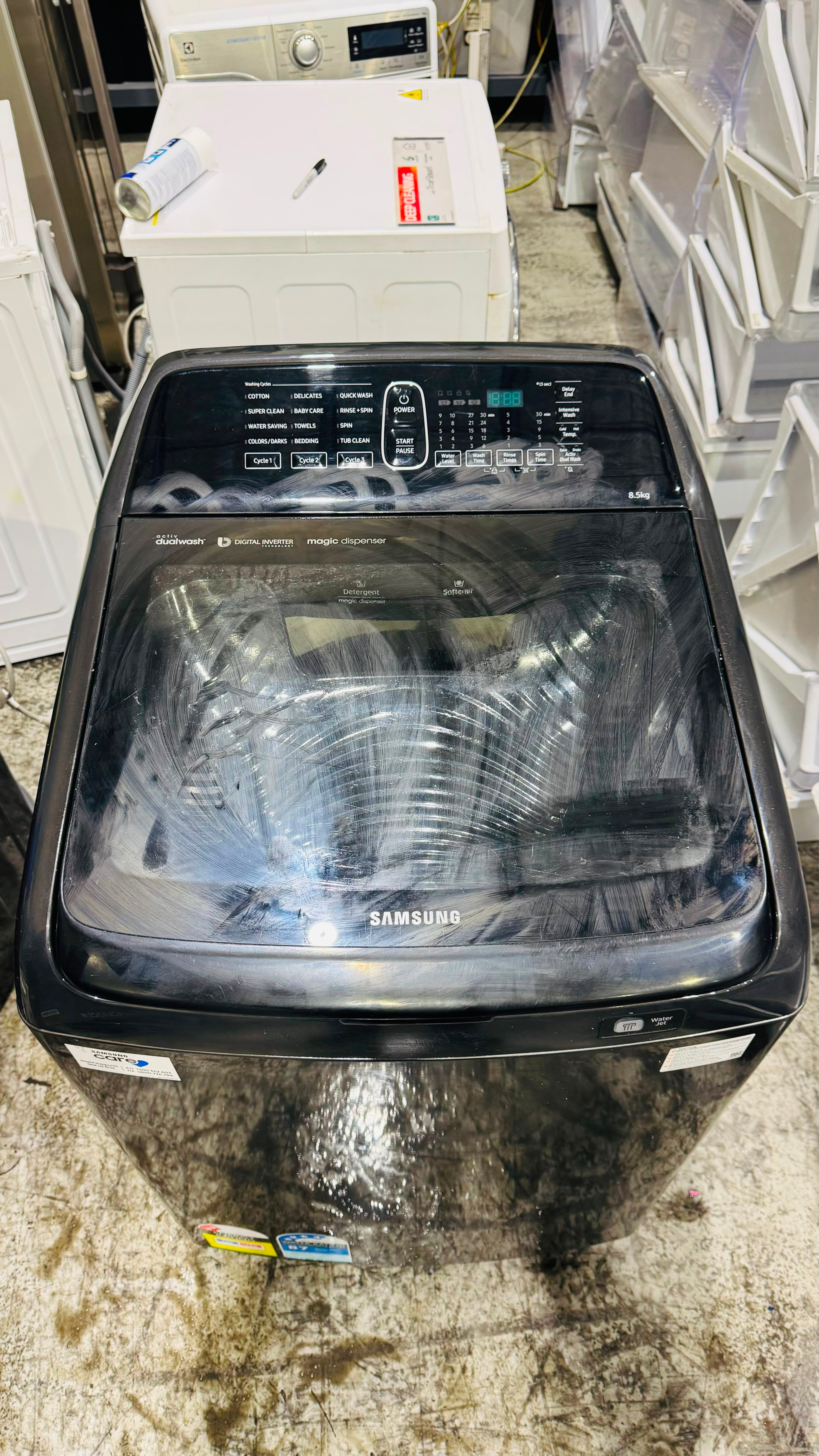 SAMSUNG 8.5KGS TOP LOADER WASHING MACHINE