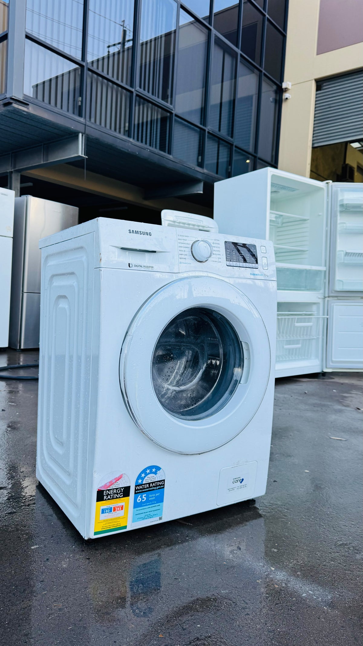 SAMSUNG 7.5KGS FRONT LOADER WASHING MACHINE