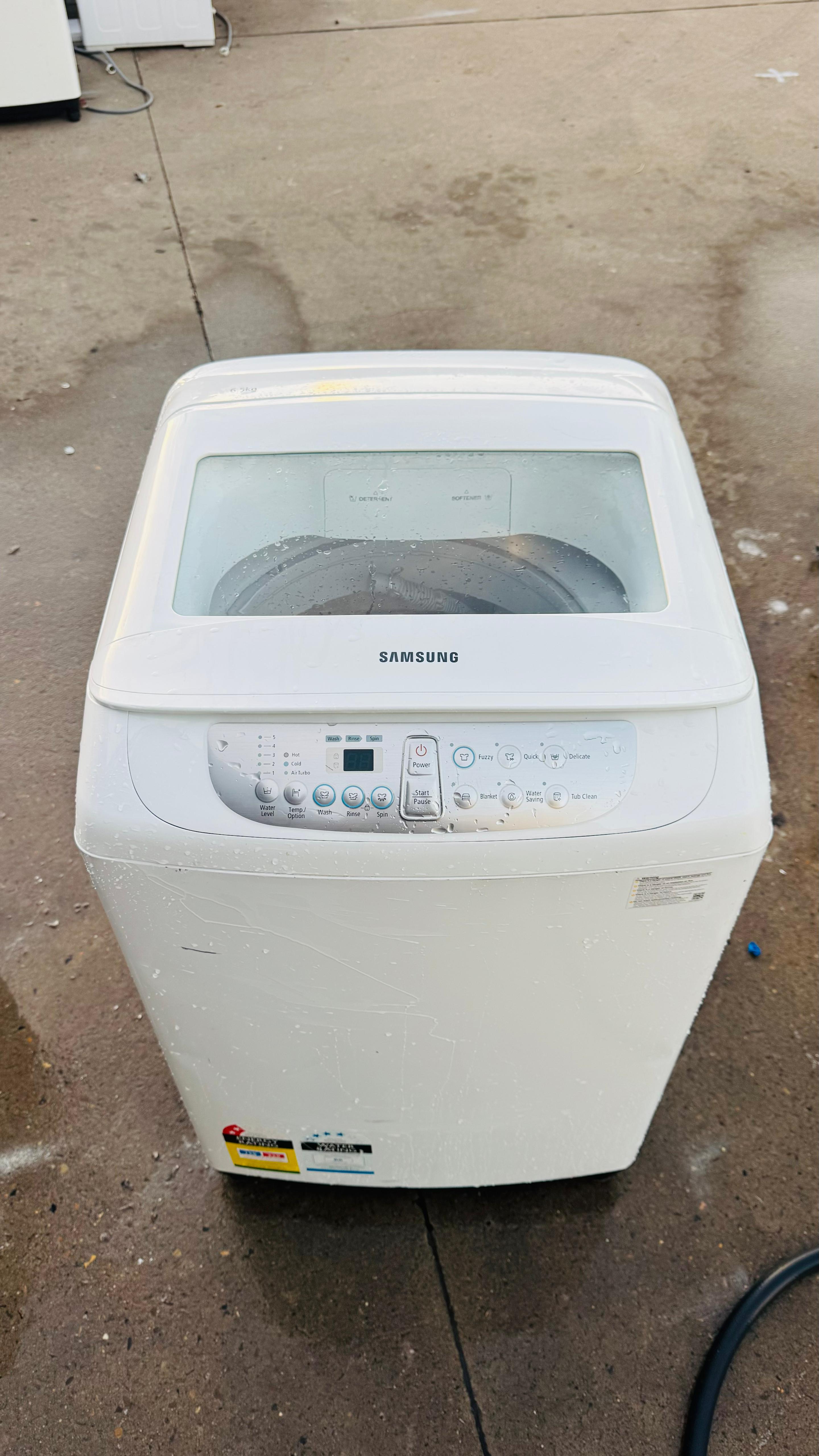 SAMSUNG 6.5KGS TOP LOADER WASHING MACHINE