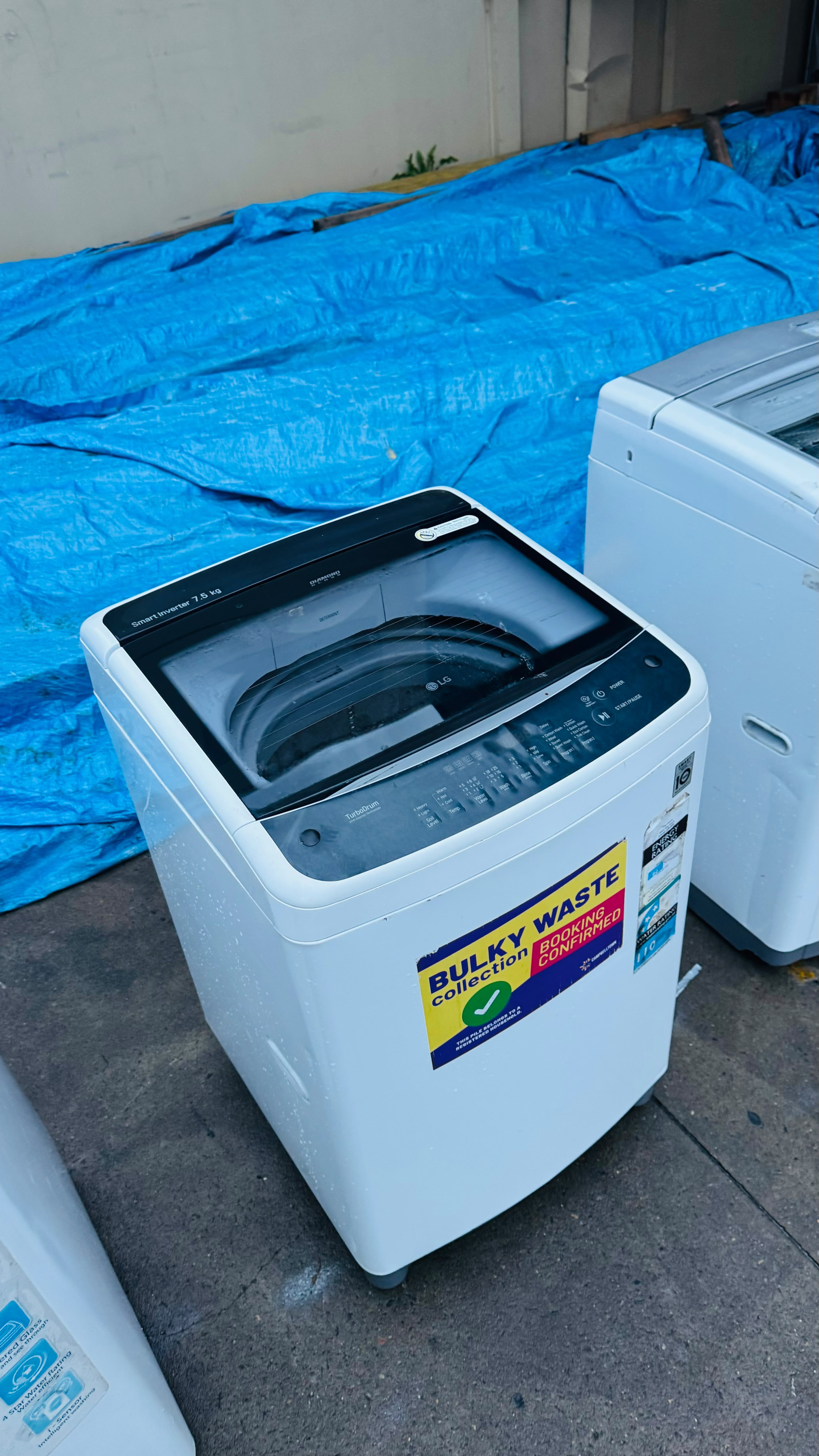 LG 7.5KGS TOP LOADER WASHING MACHINE