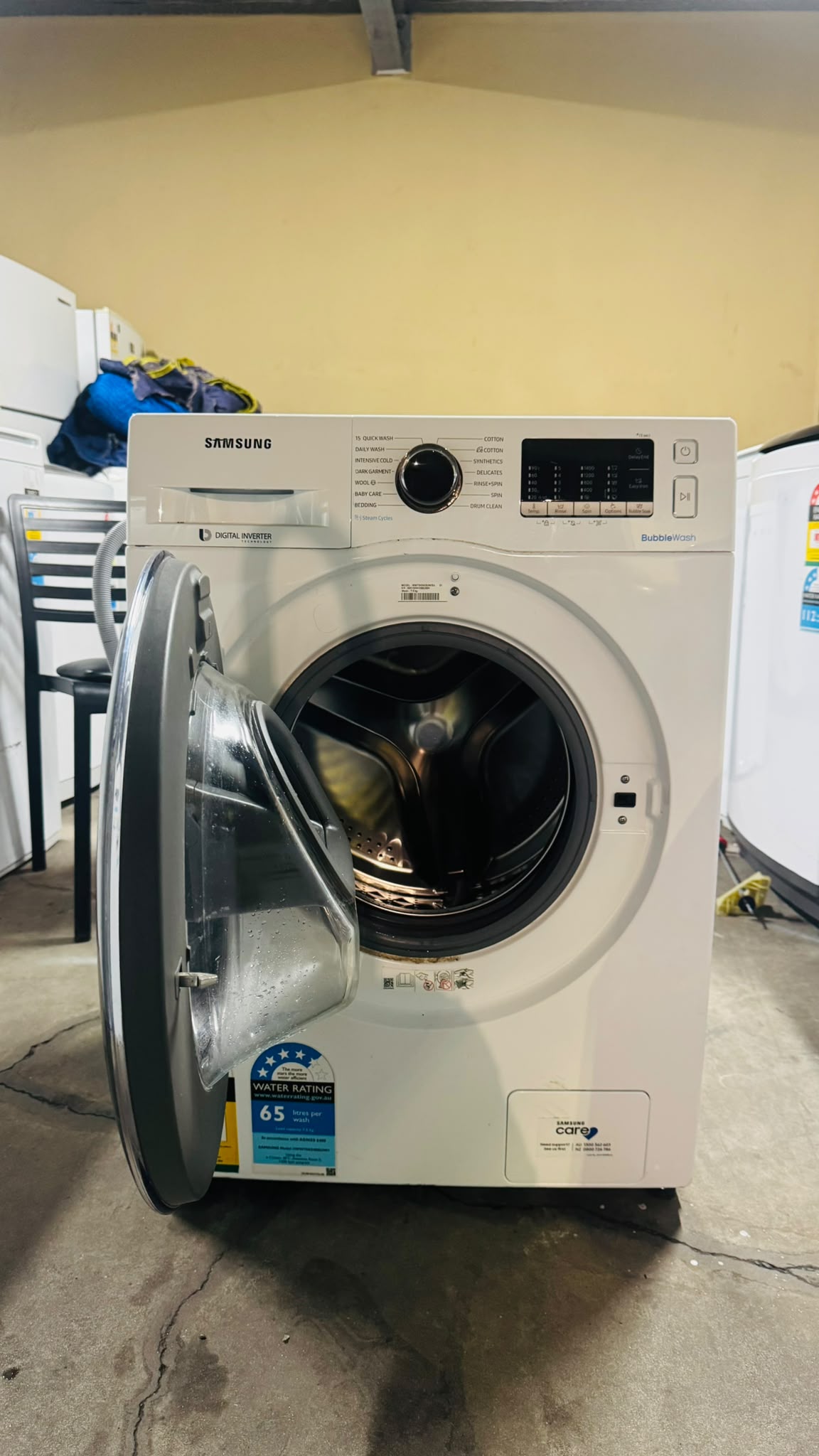 SAMSUNG 7.5KGS FRONT LOADER WASHING MACHINE