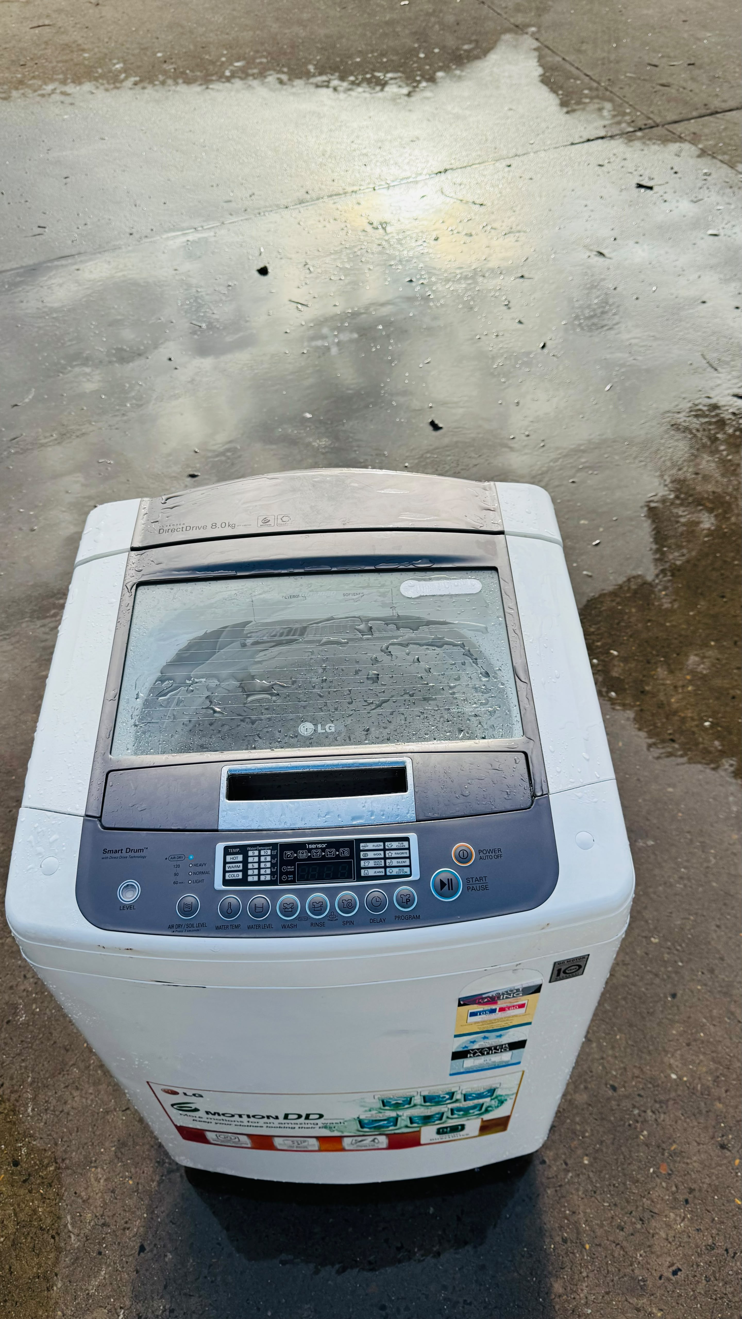 LG 8KGS TOP LOADER WASHING MACHINE