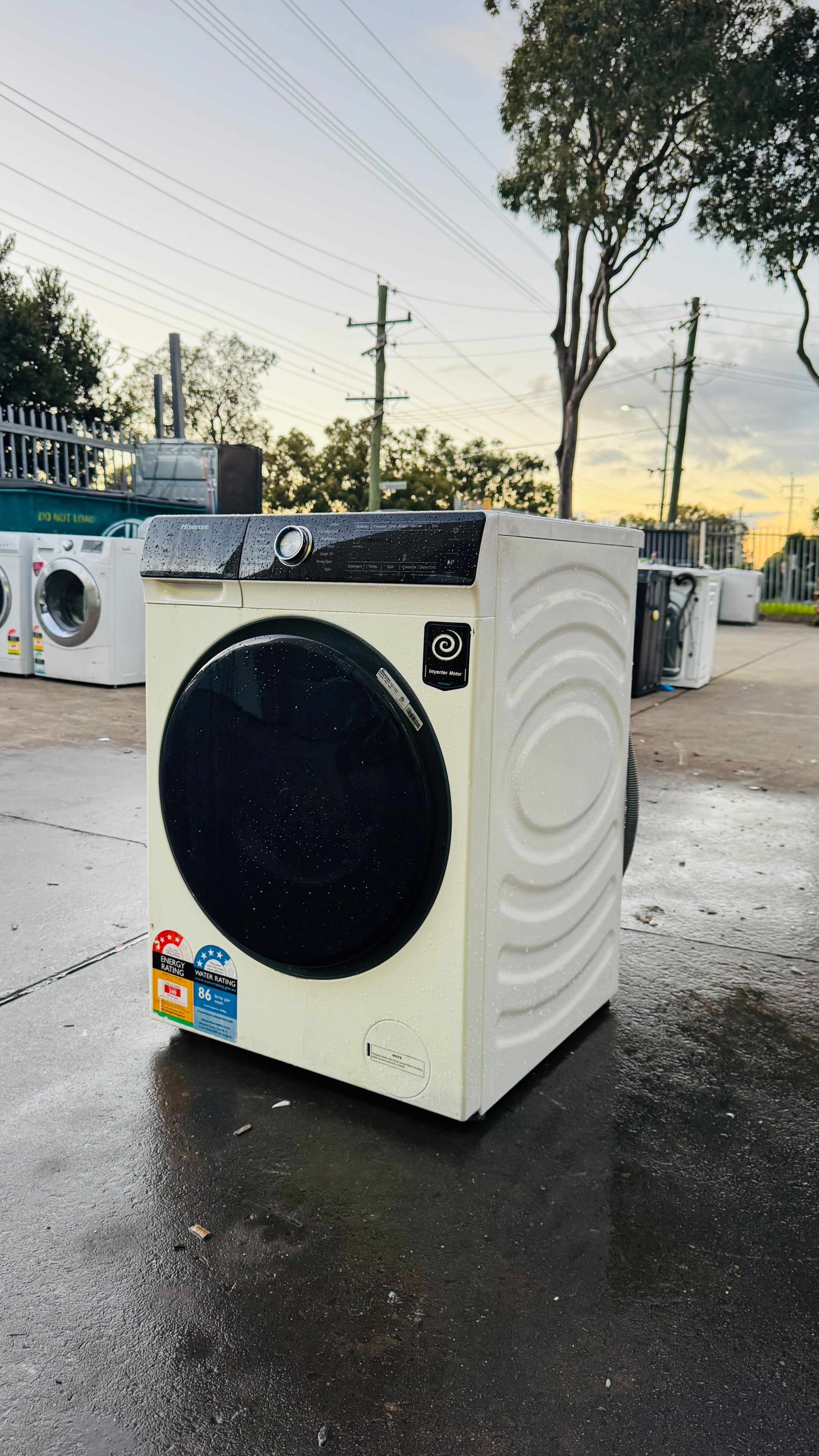 HISENSE 10KGS FRONT LOADER WASHING MACHINE