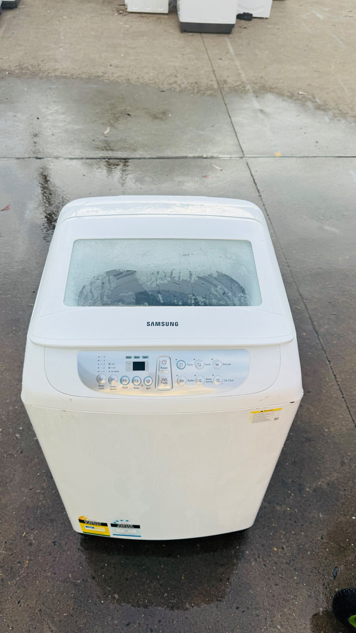 SAMSUNG 6.5KGS TOP LOADER WASHING MACHINE