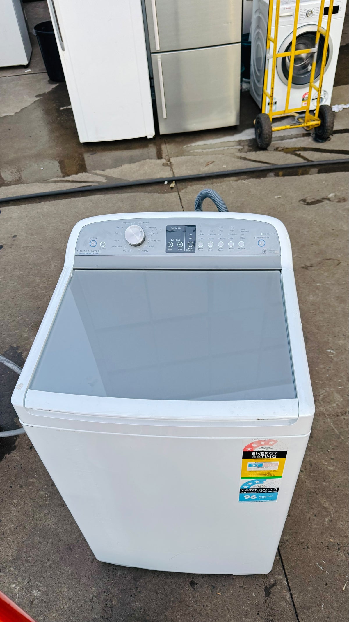 FISHER AND PAYKEL 8.5KGS TOP LOADER WASHING MACHINE