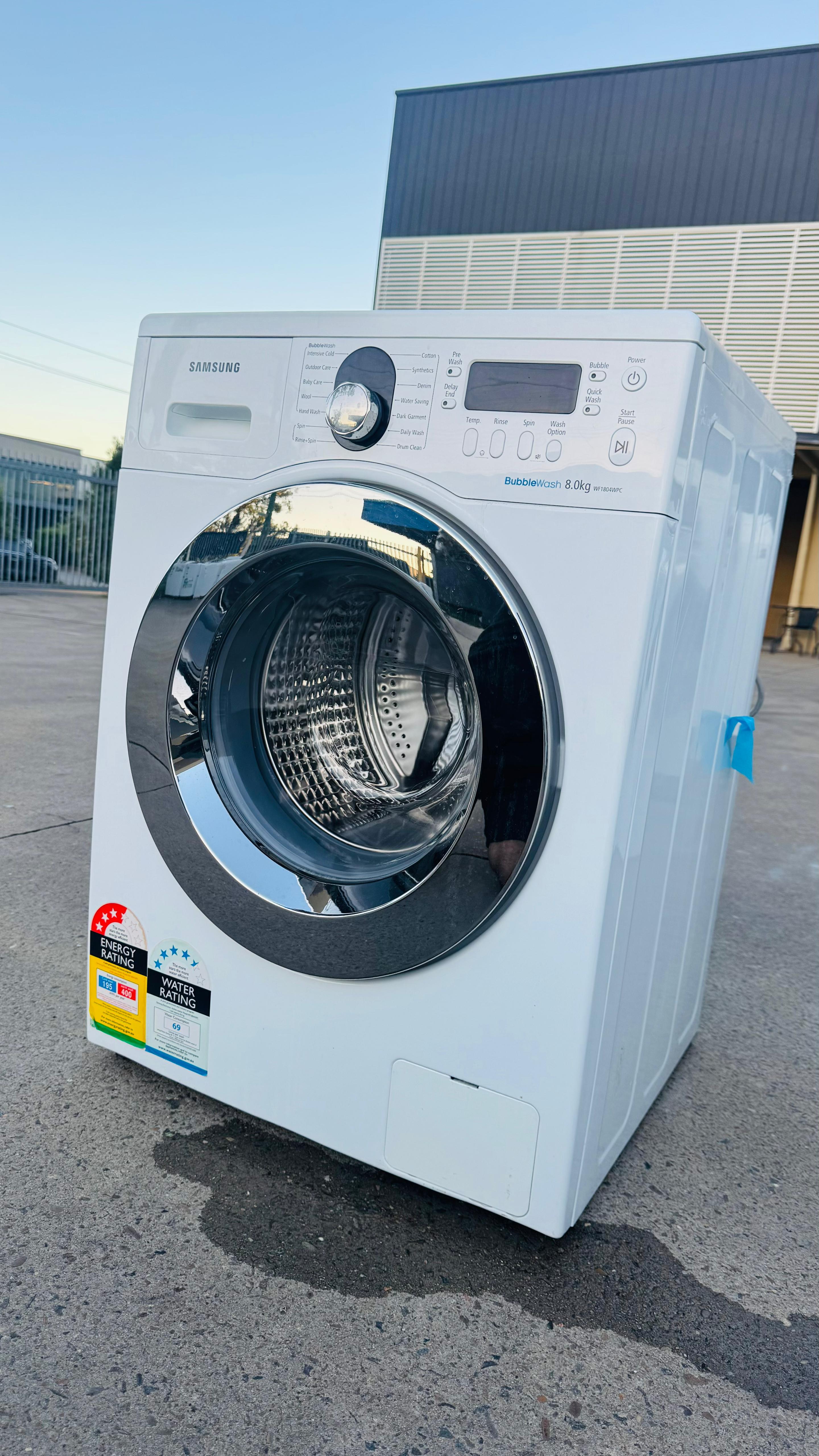 SAMSUNG 8KGS FRONT LOADER WASHING MACHINE
