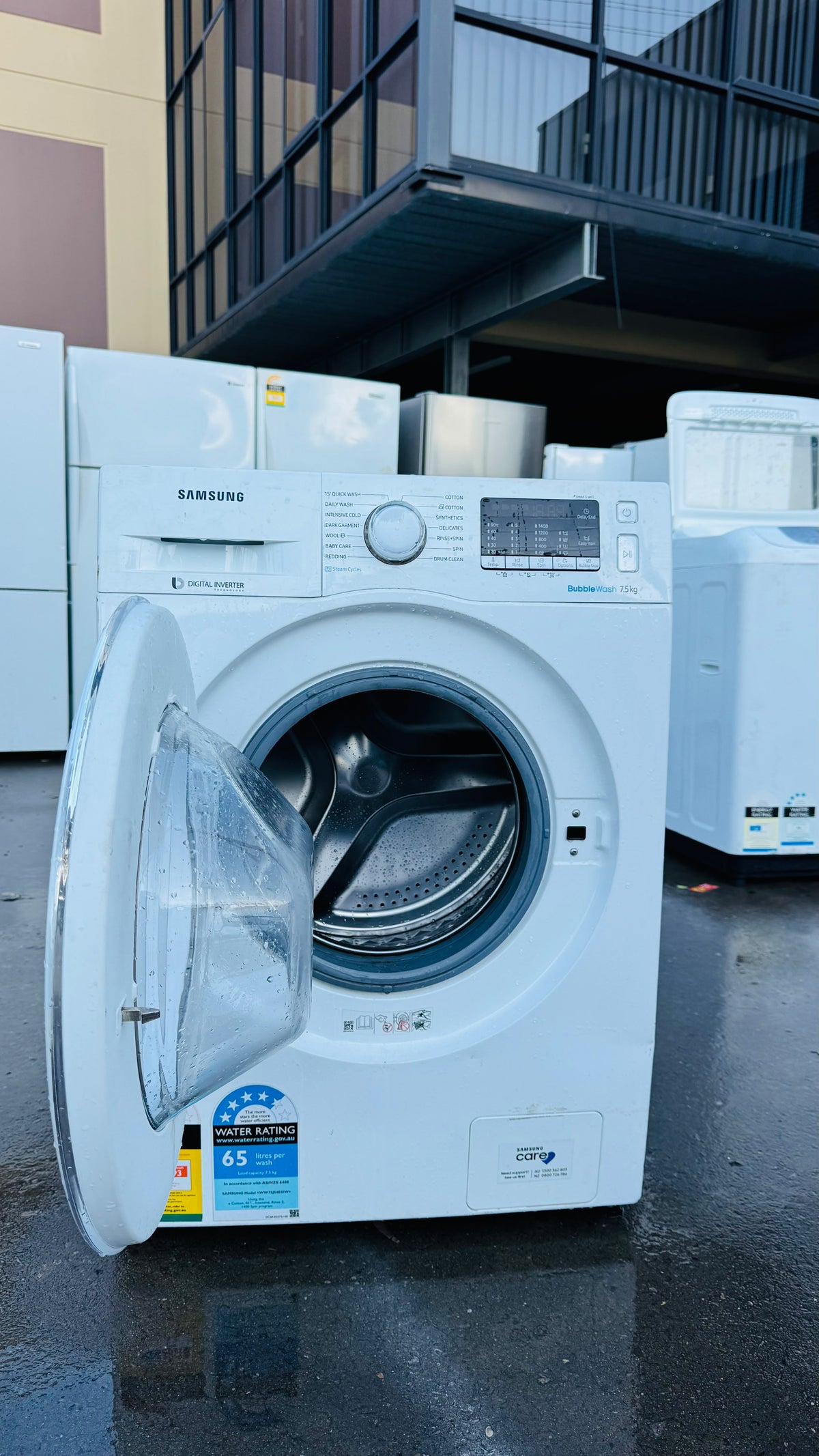 SAMSUNG 7.5KGS FRONT LOADER WASHING MACHINE
