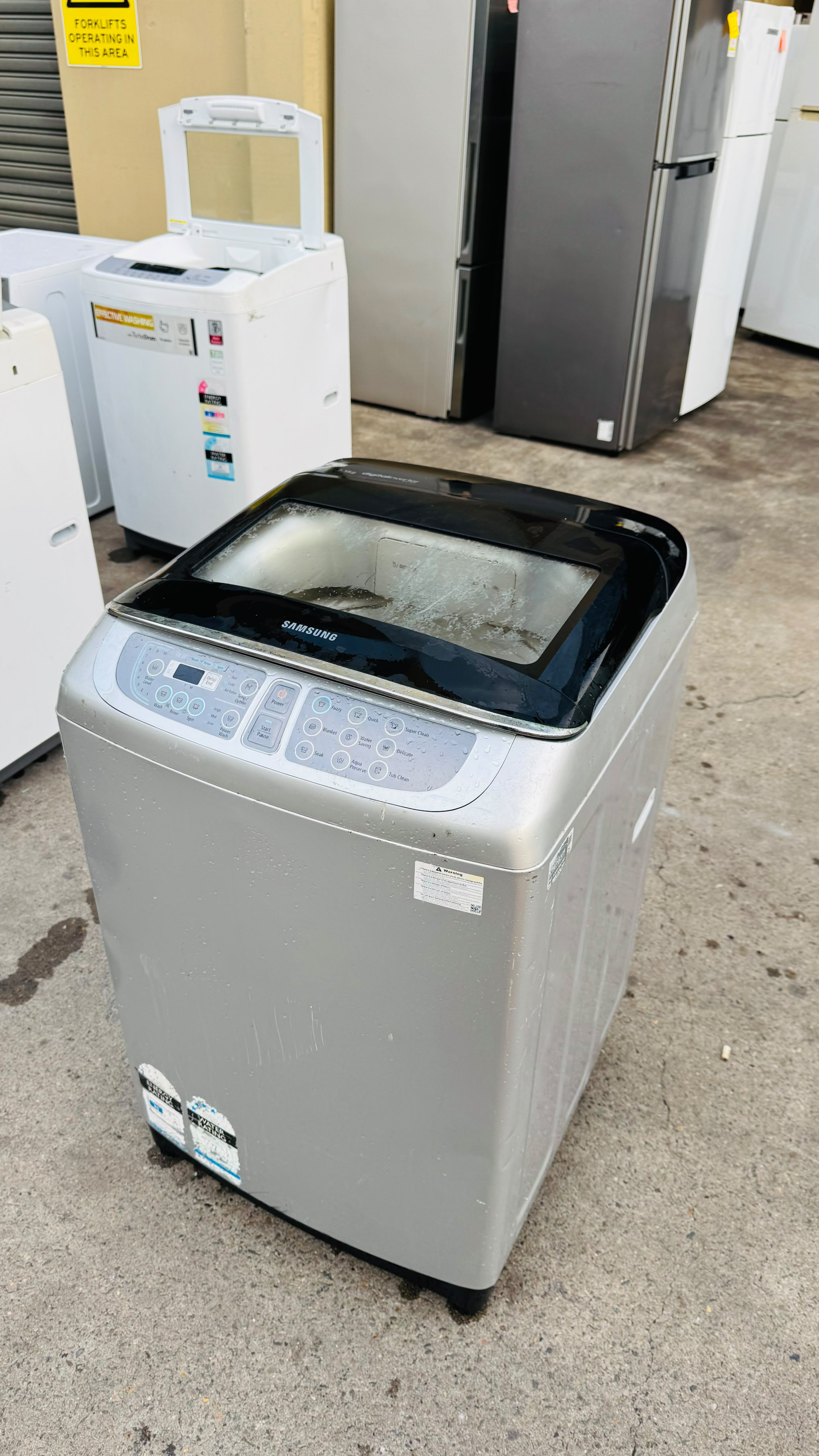 SAMSUNG 7.5KGS TOP LOADER WASHING MACHINE