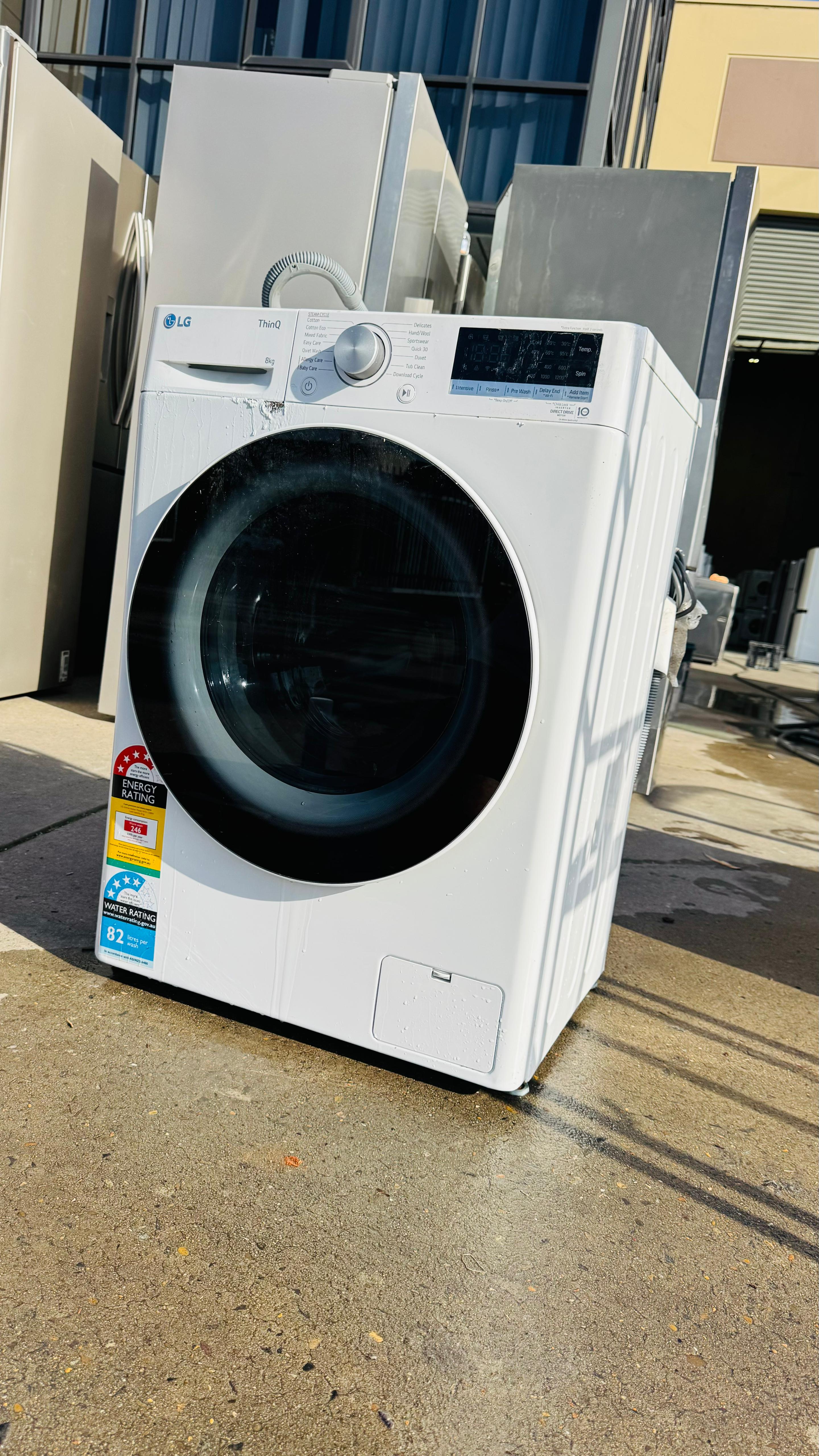 LG 8KGS FRONT LOADER WASHING MACHINE
