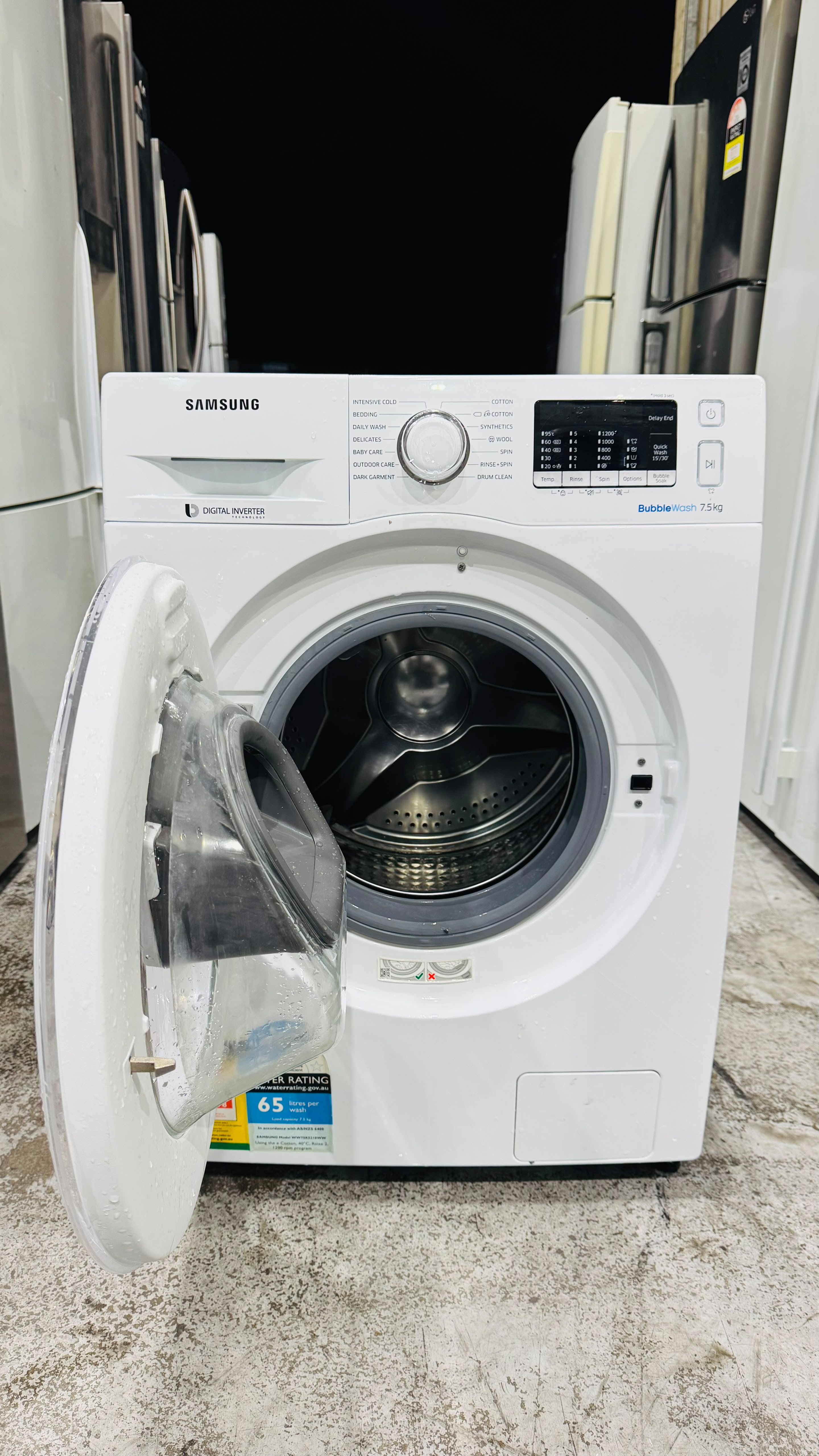 SAMSUNG 7.5KGS FRONT LOADER WASHING MACHINE
