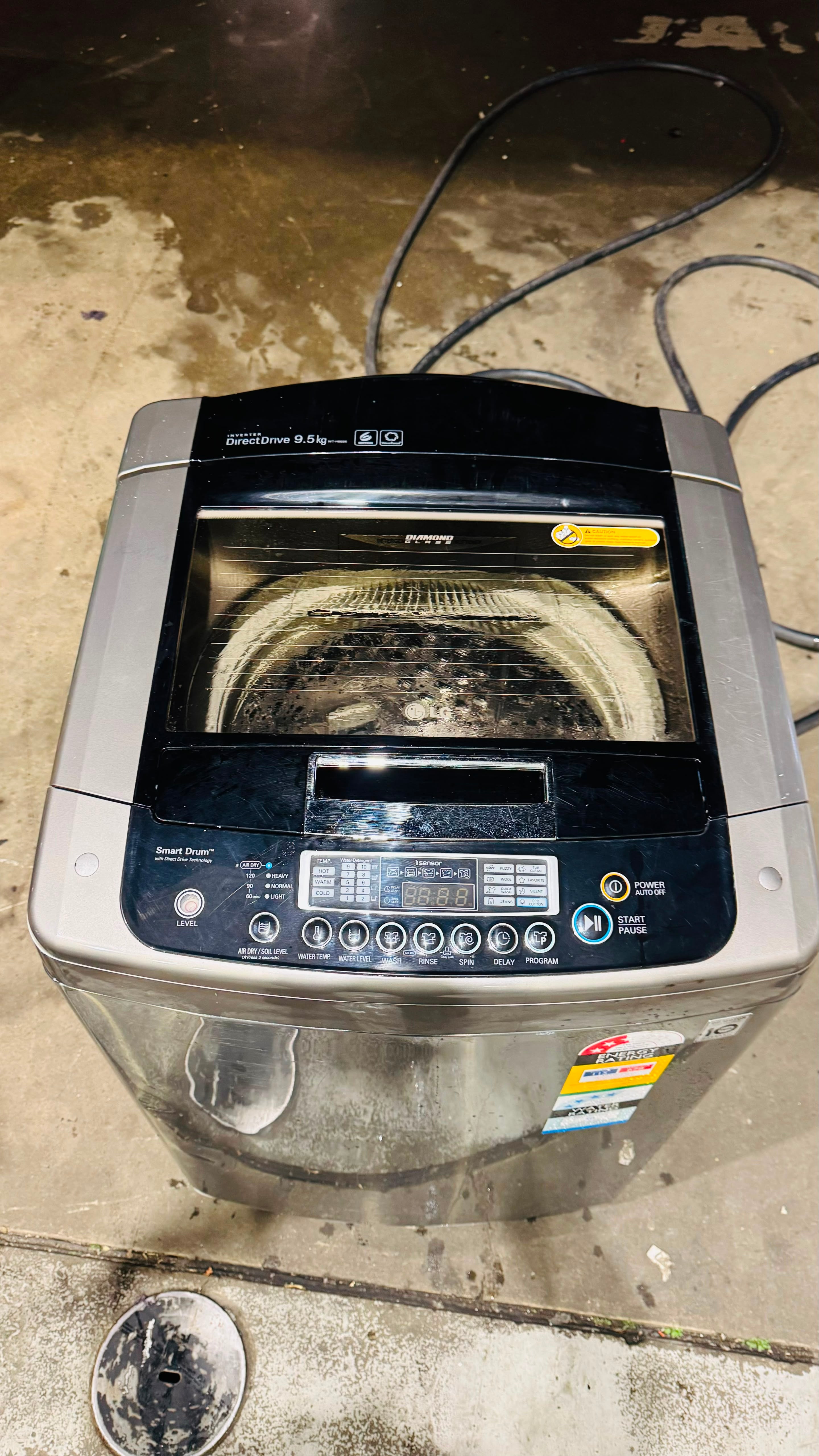 LG 9.5KGS TOP LOADER WASHING MACHINE