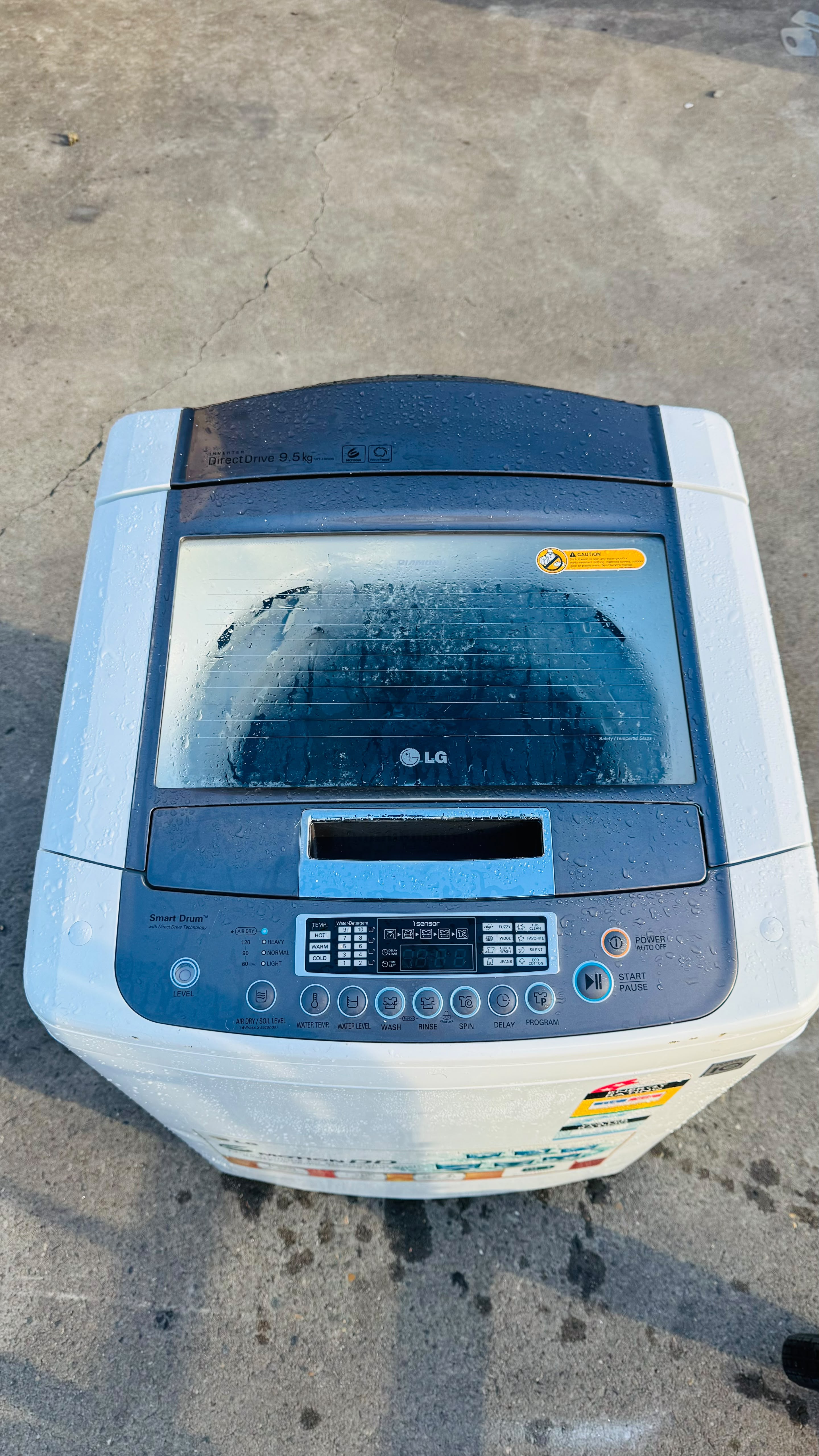 LG 9.5KGS TOP LOADER WASHING MACHINE