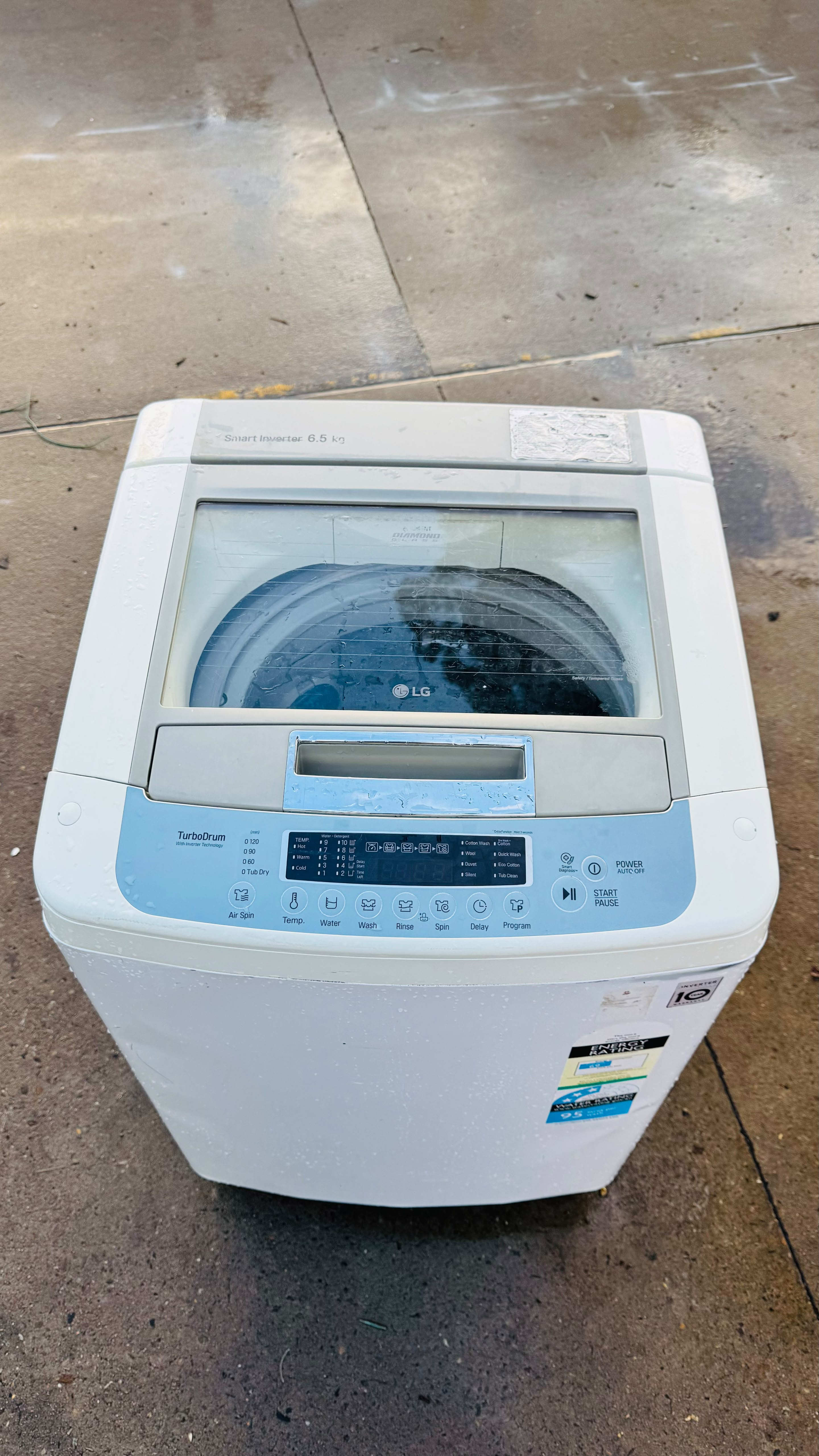 LG 6.5KGS TOP LOADER WASHING MACHINE