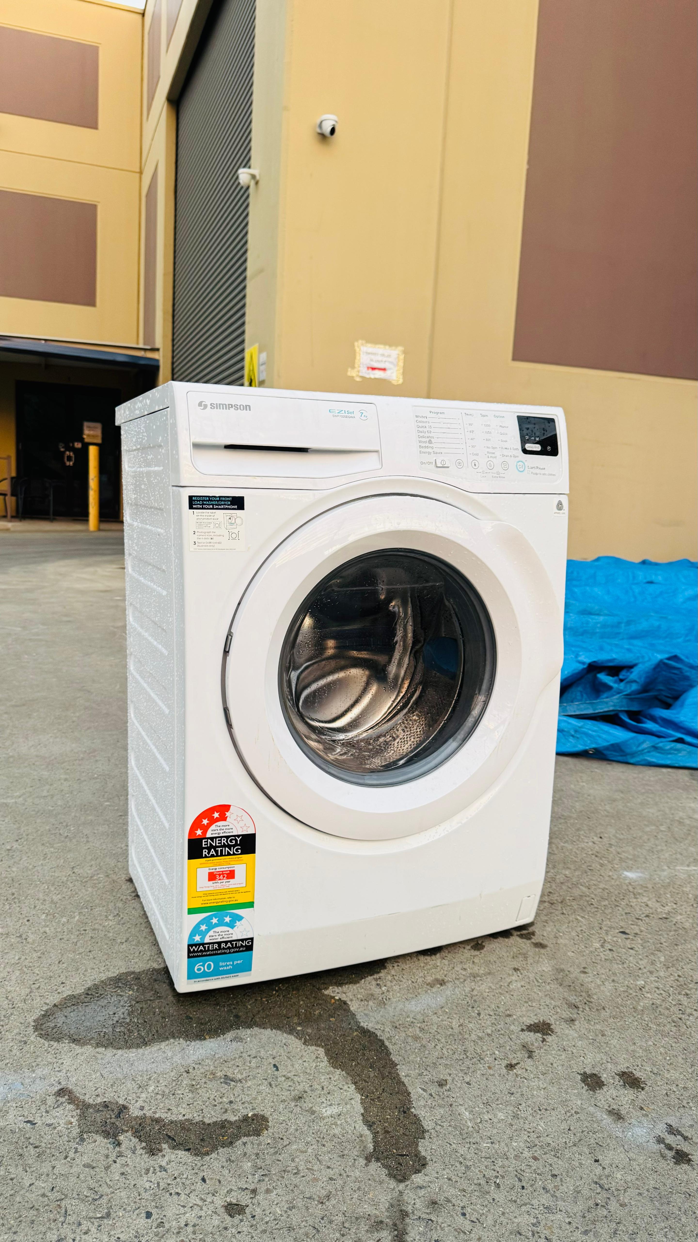 SIMPSON 7 KGS FRONT LOADER WASHING MACHINE