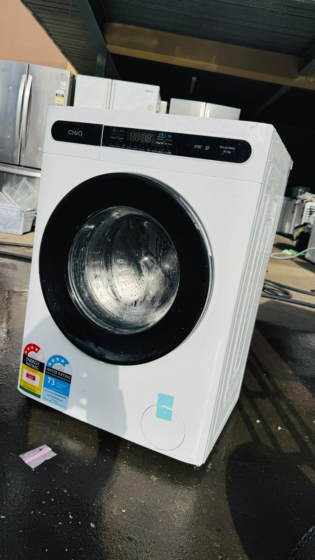 CHIQ 8.5KGS FRONT LOADER WASHING MACHINE
