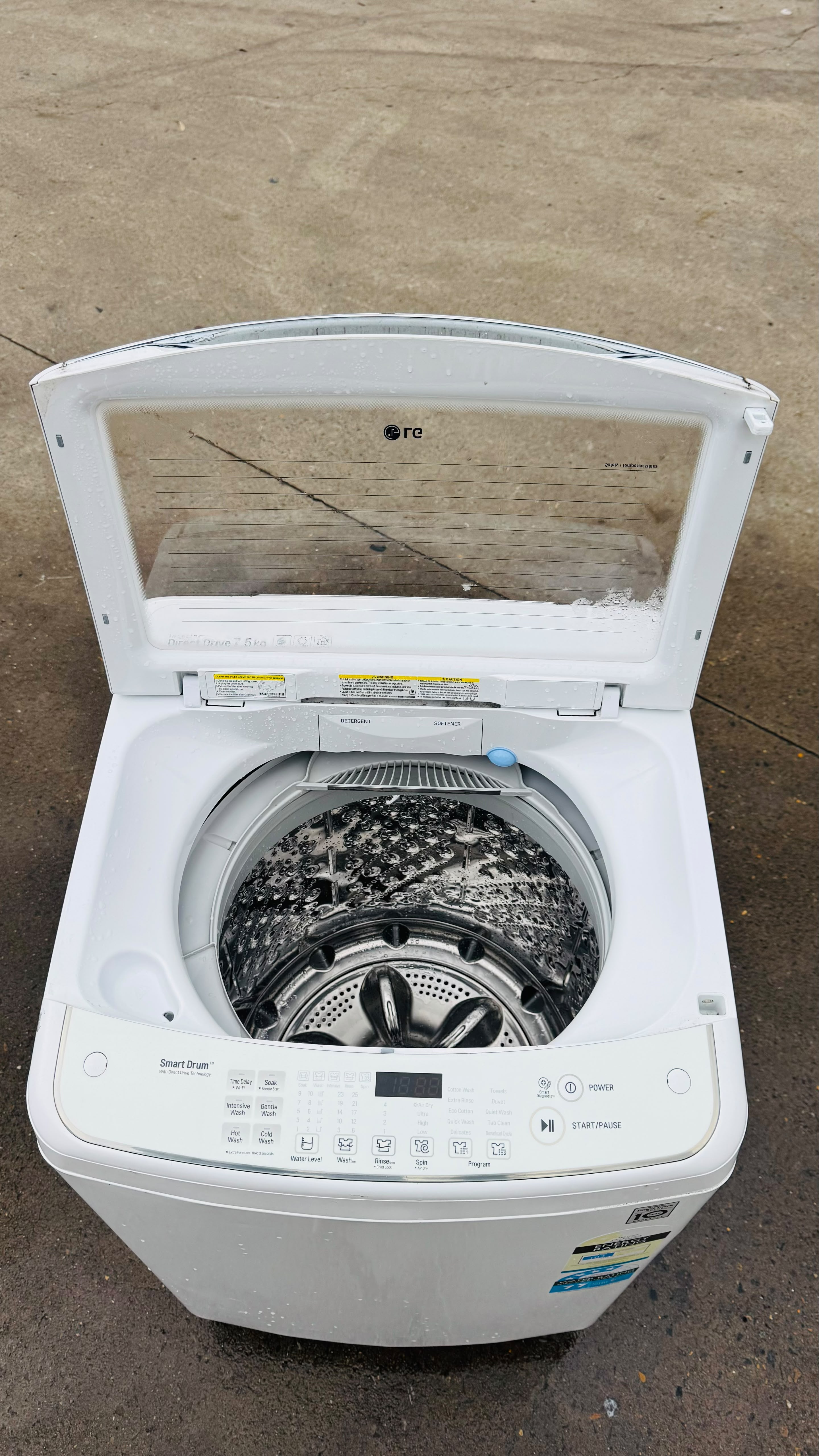 LG 7.5KGS TOP LOADER WASHING MACHINE
