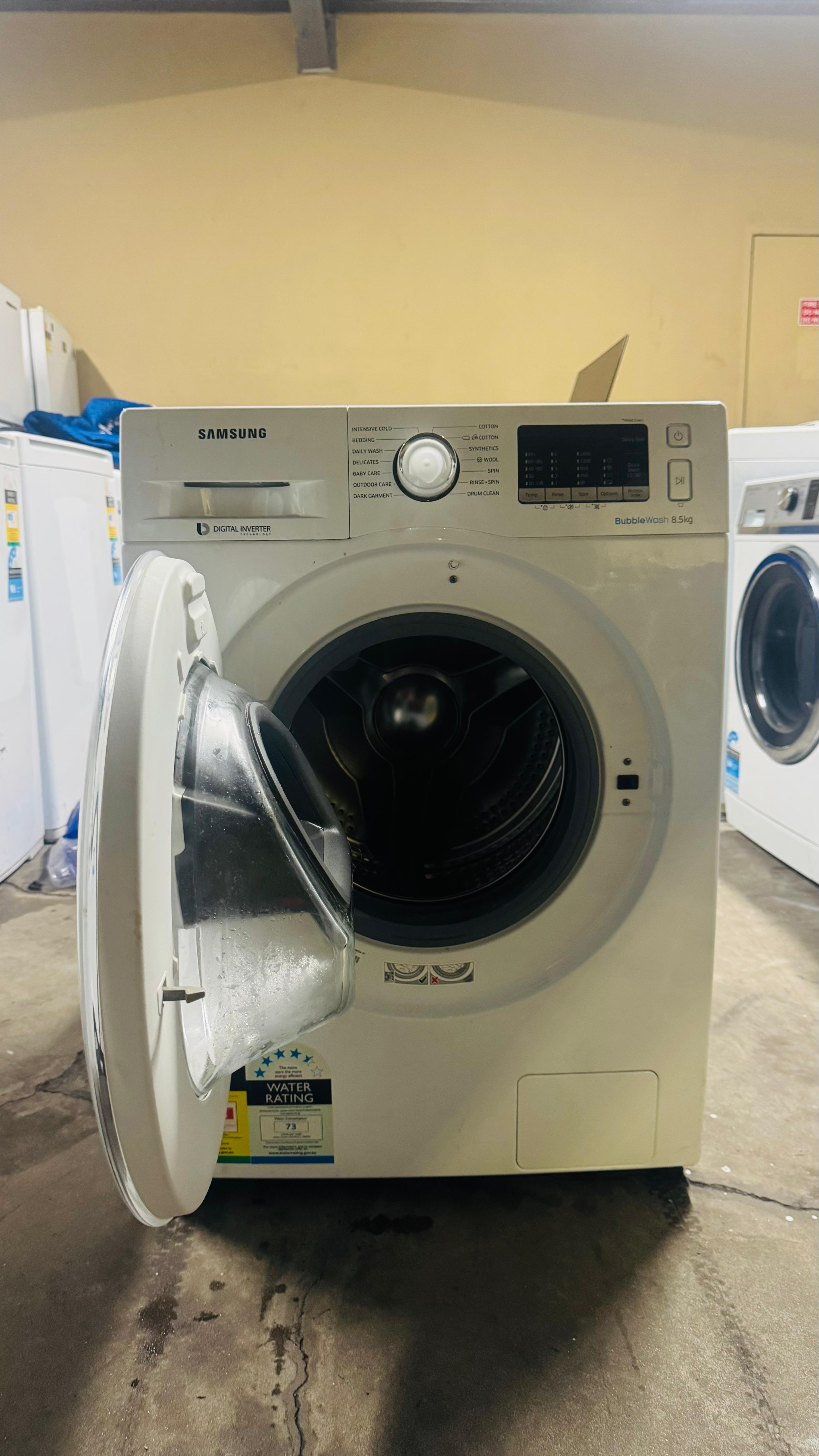 SAMSUNG 8.5KGS FRONT LOADER WASHING MACHINE