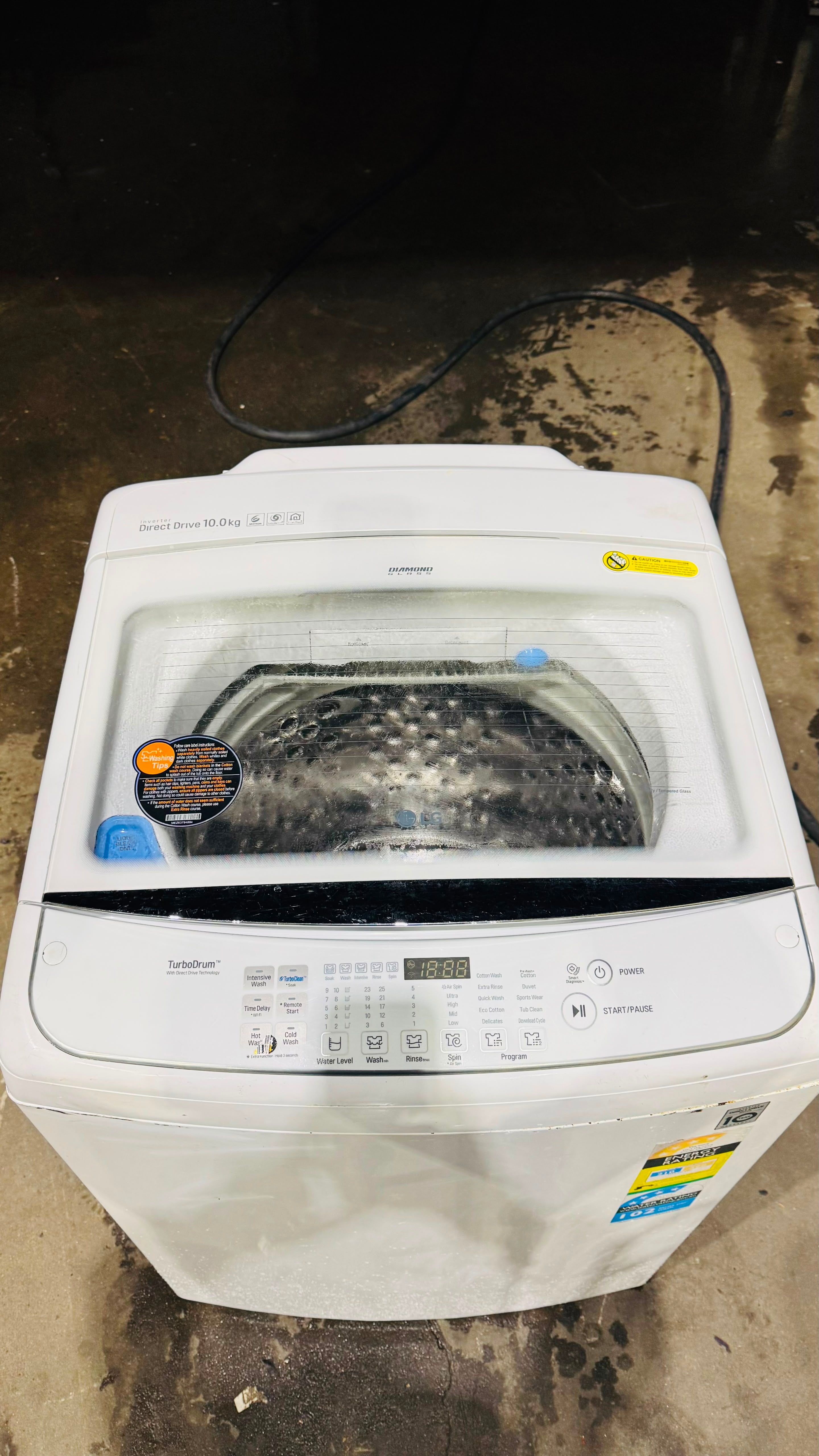 LG 10KGS TOP LOADER WASHING MACHINE
