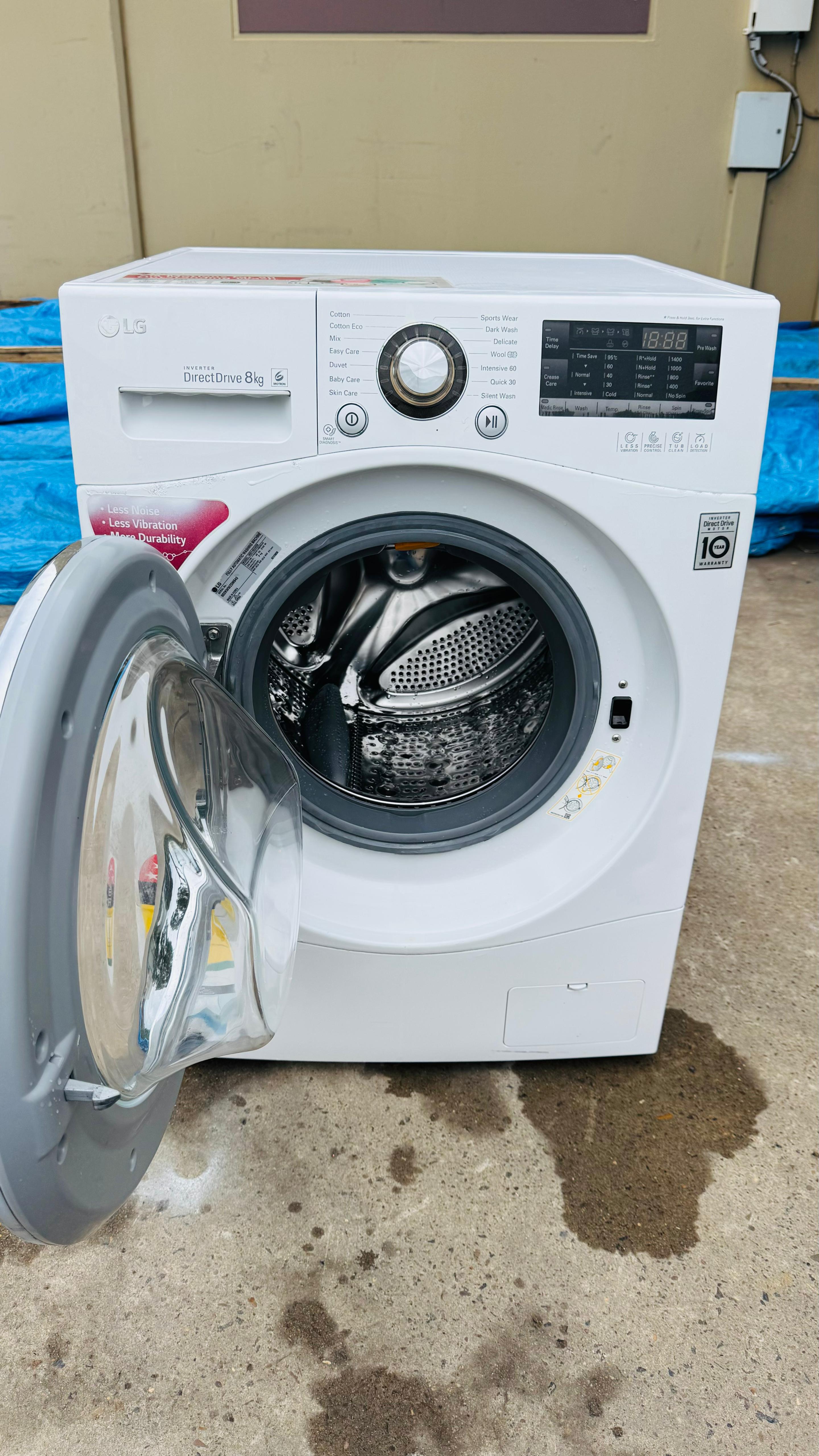 LG 8KGS FRONT LOADER WASHING MACHINE