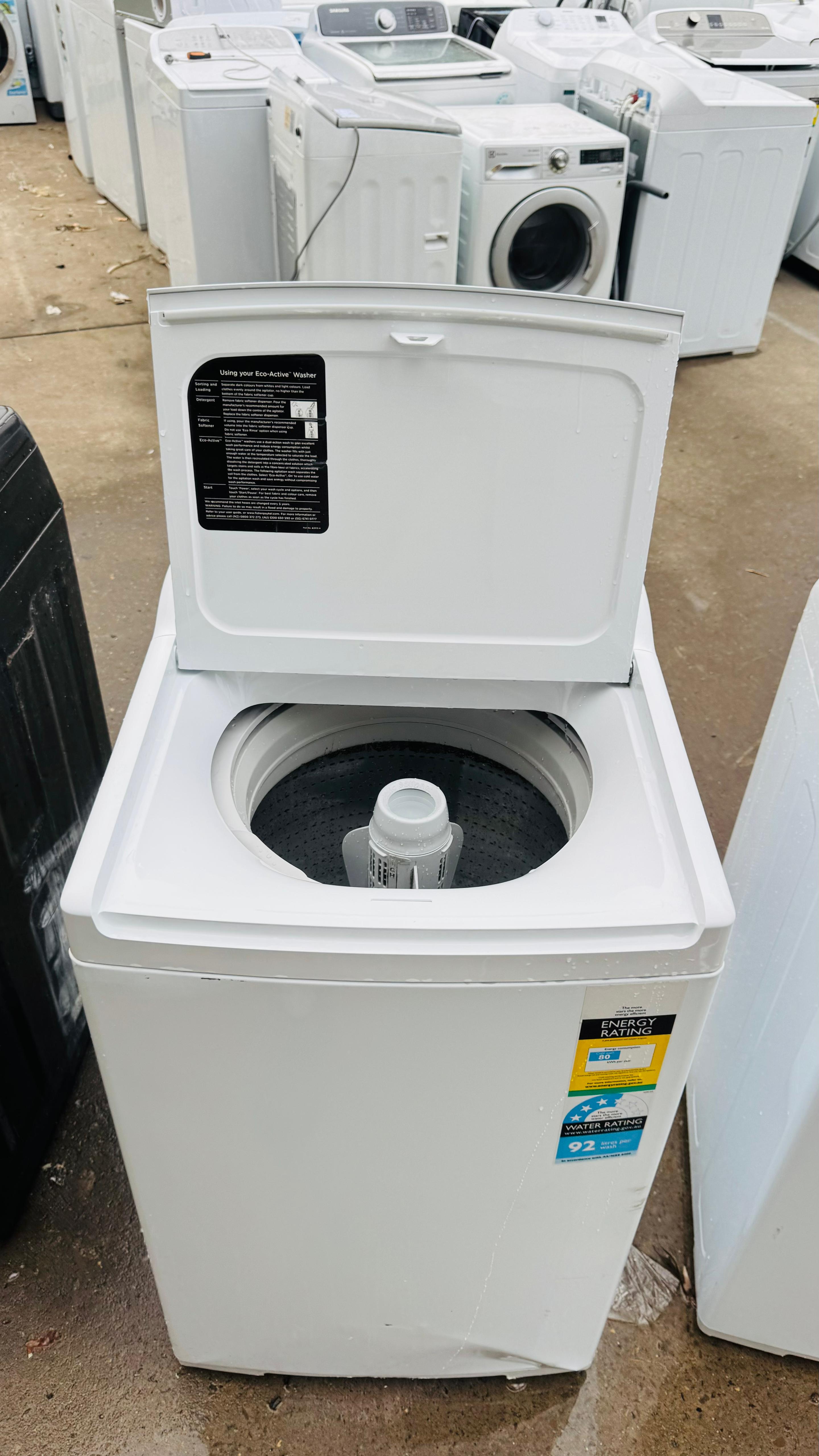 FISHER AND PAYKEL 7.5KGS TOP LOADER WASHING MACHINE