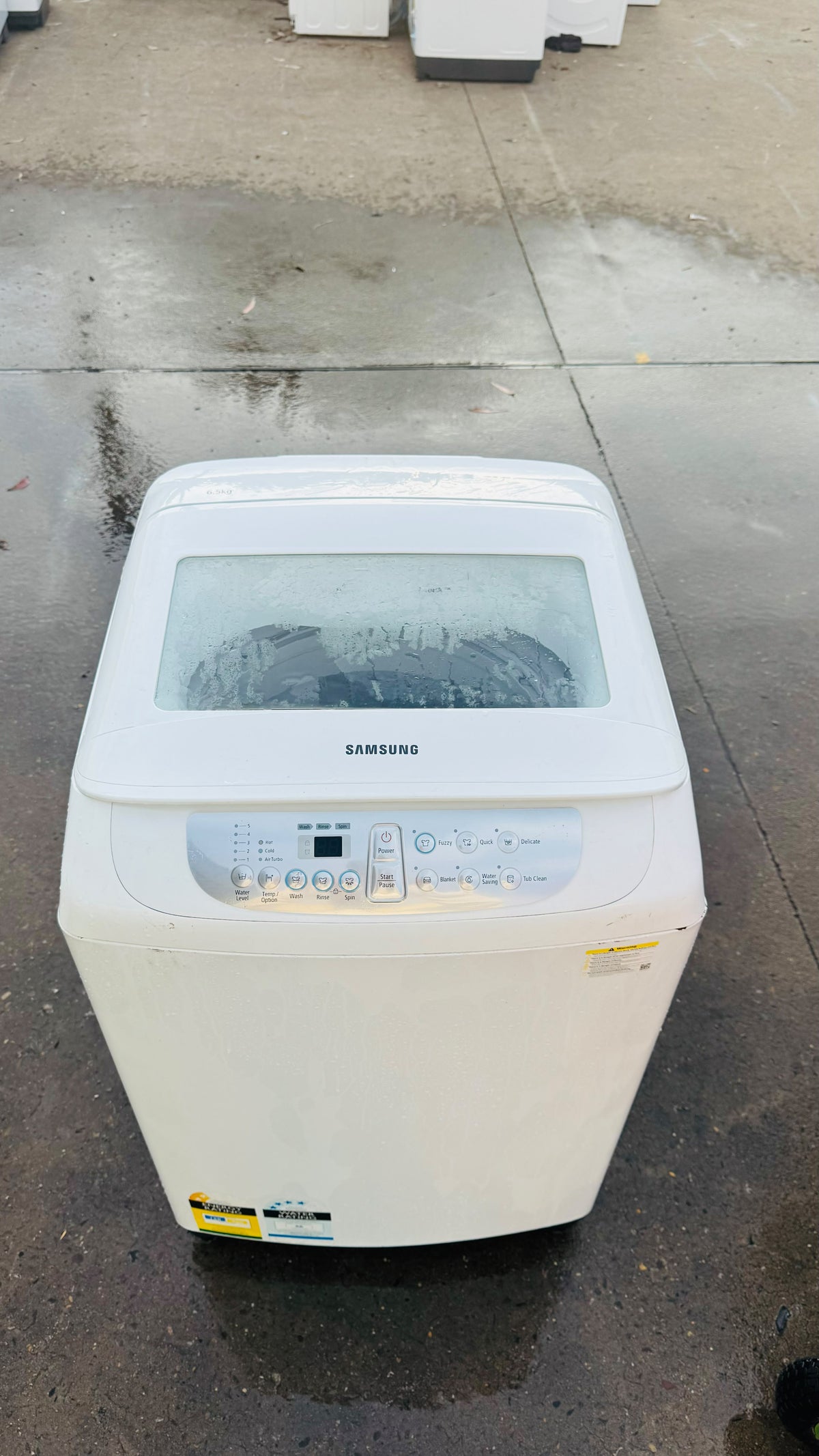 SAMSUNG 6.5KGS TOP LOADER WASHING MACHINE