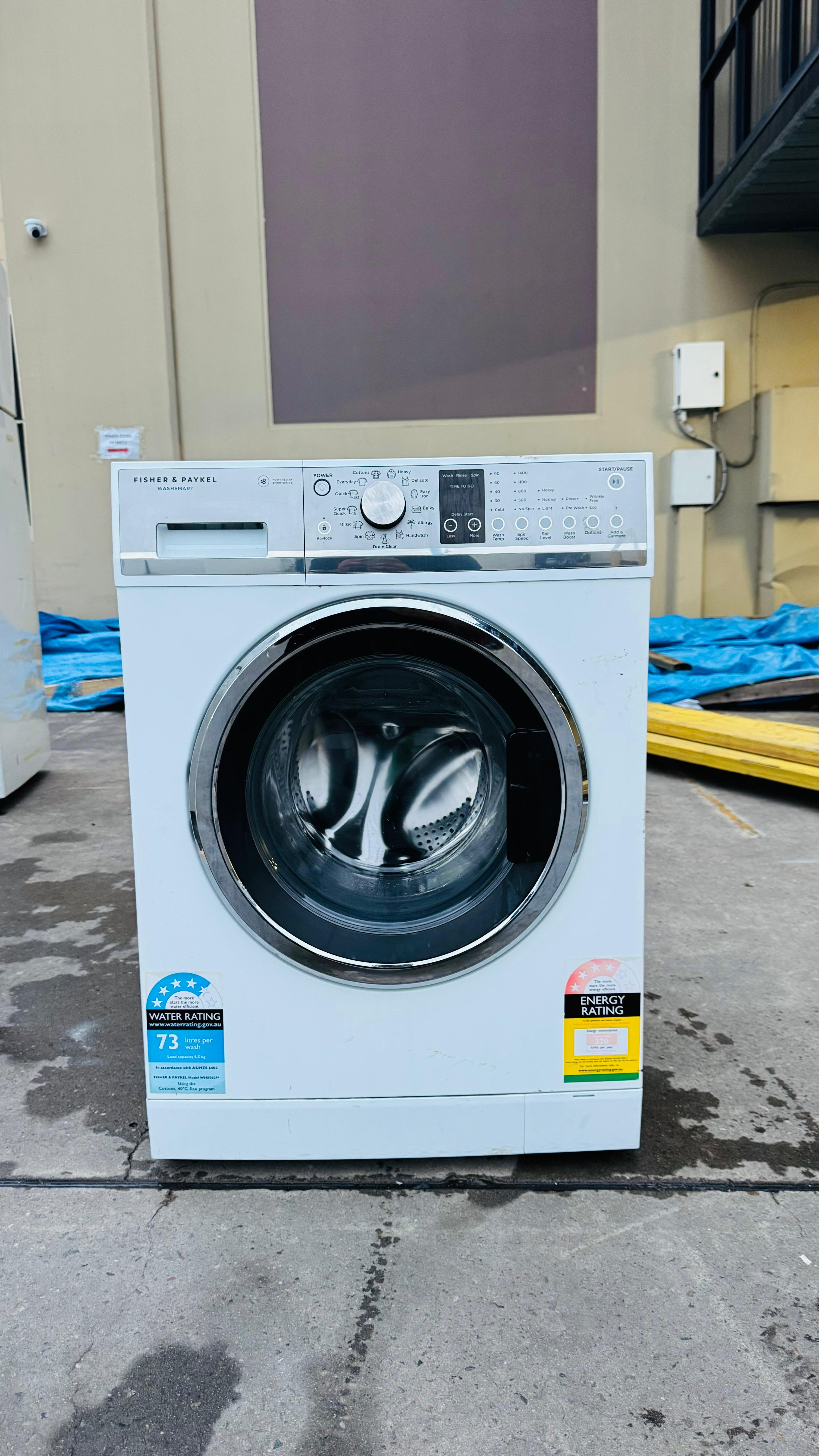 FISHER AND PAYKEL 8.5 KGS FRONT LOADER WASHING MACHINE