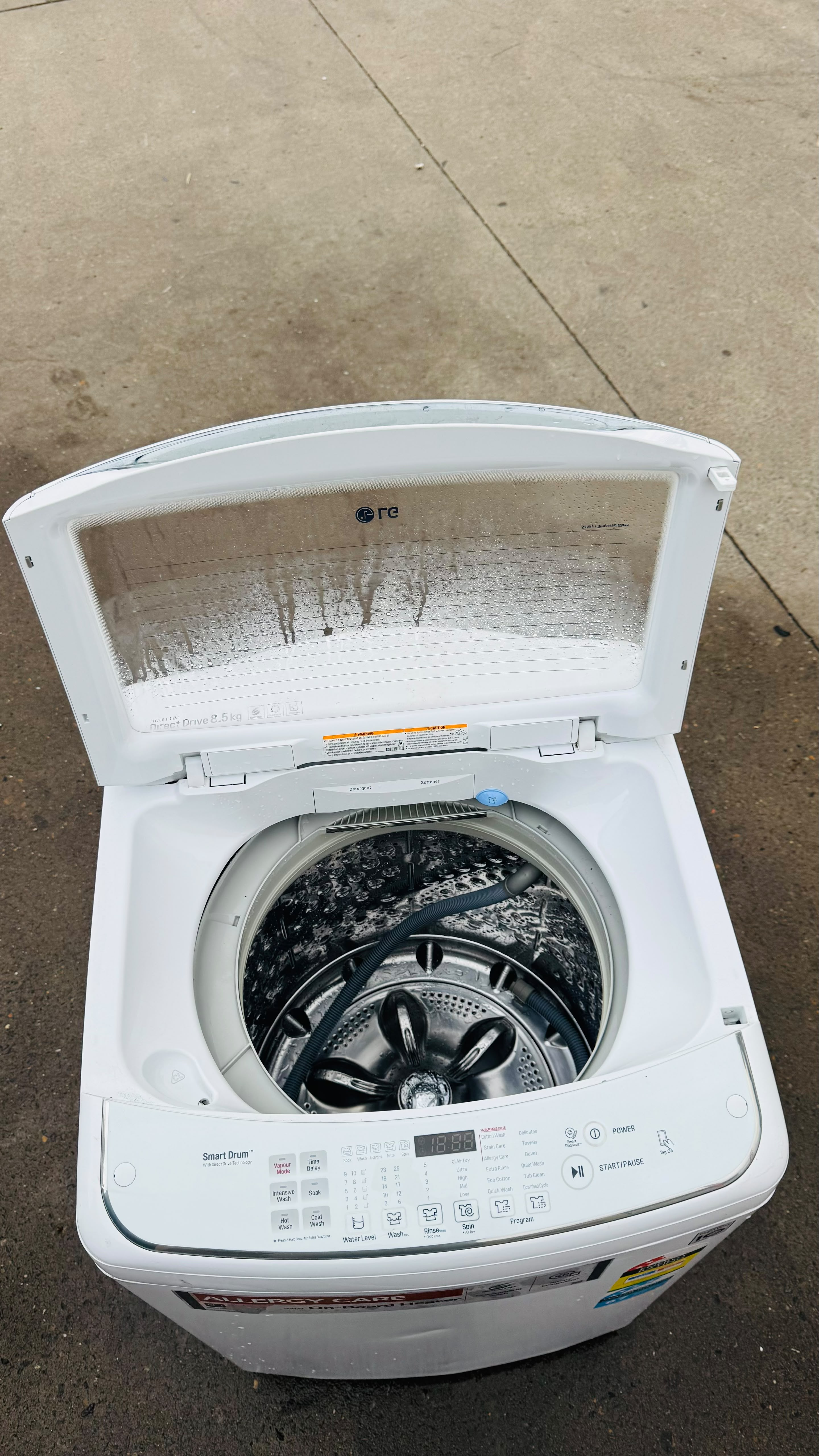 LG 8.5KGS TOP LOADER WASHING MACHINE
