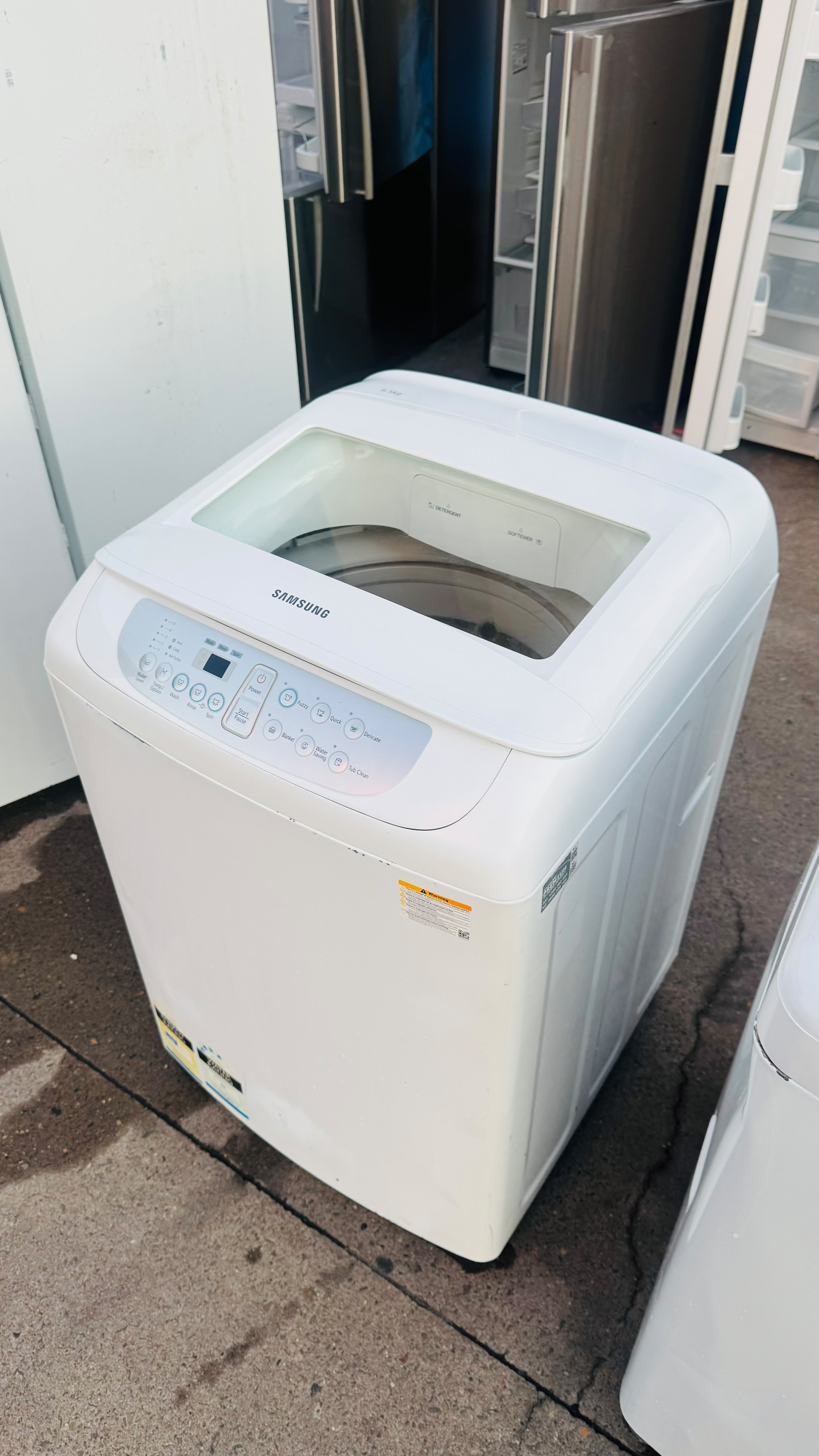 SAMSUNG 6.5KGS TOP LOADER WASHING MACHINE