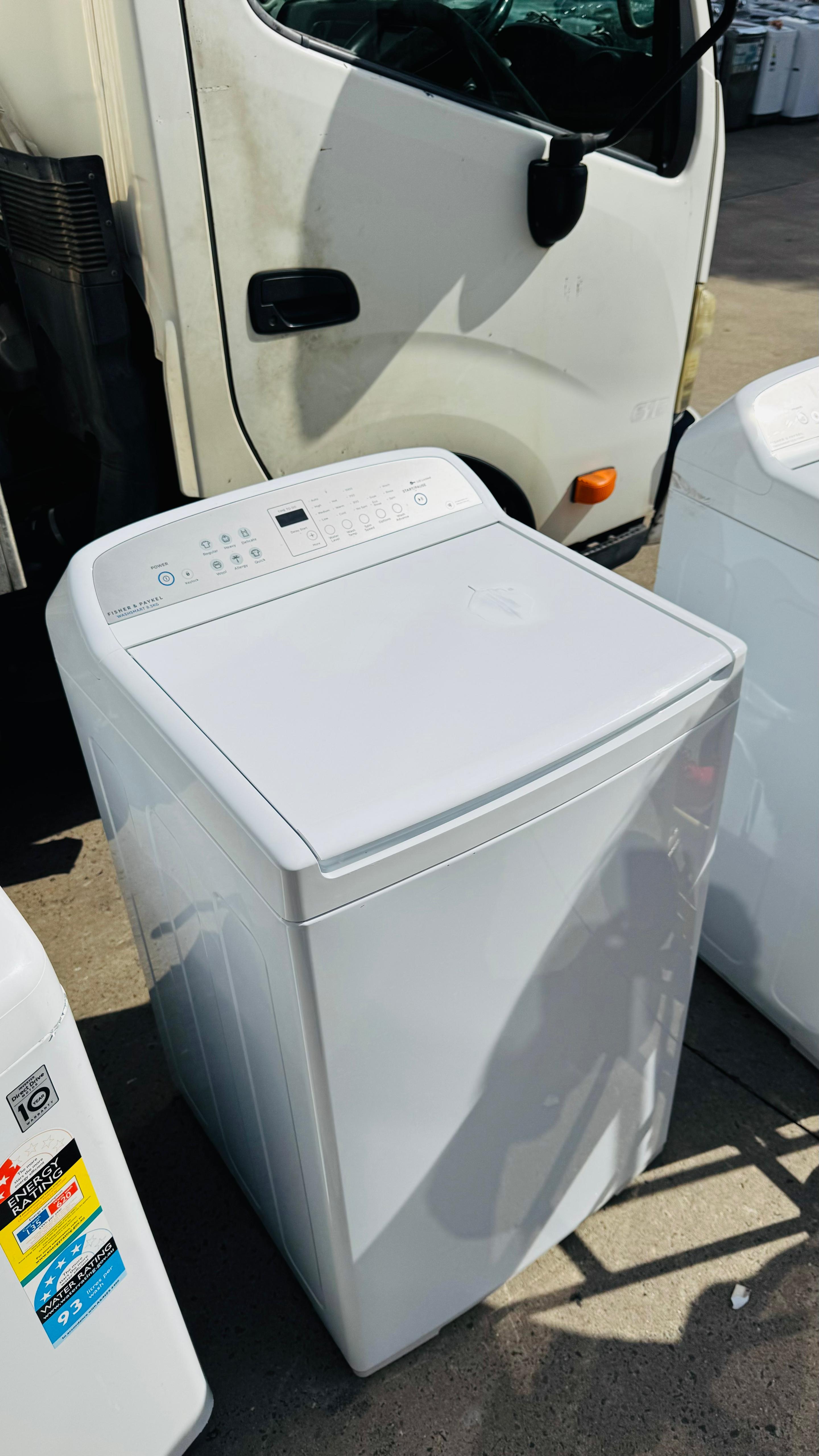 FISHER AND PAYKEL 8.5KGS TOP LOADER WASHING MACHINE