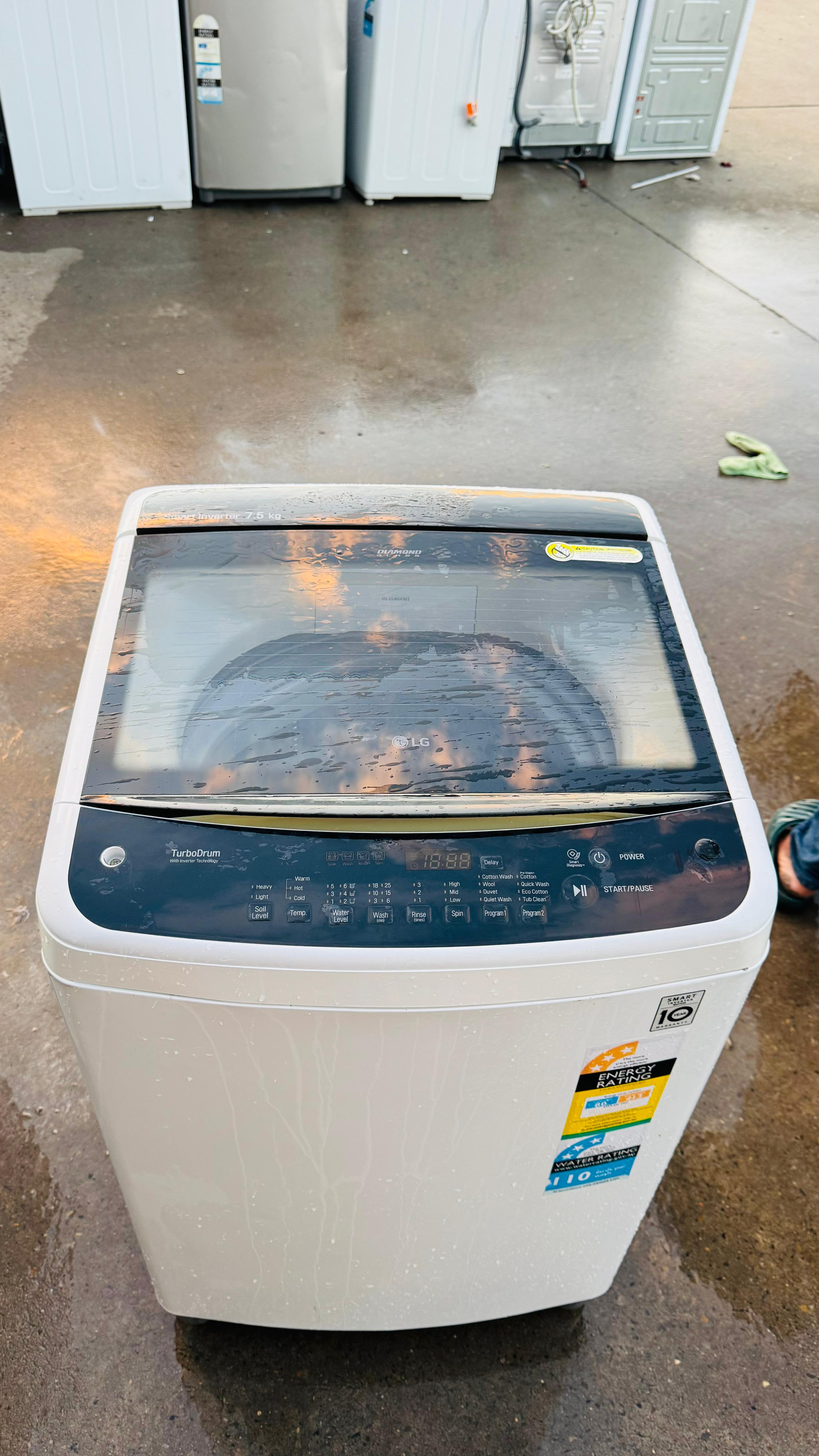 LG 7.5KGS TOP LOADER WASHING MACHINE