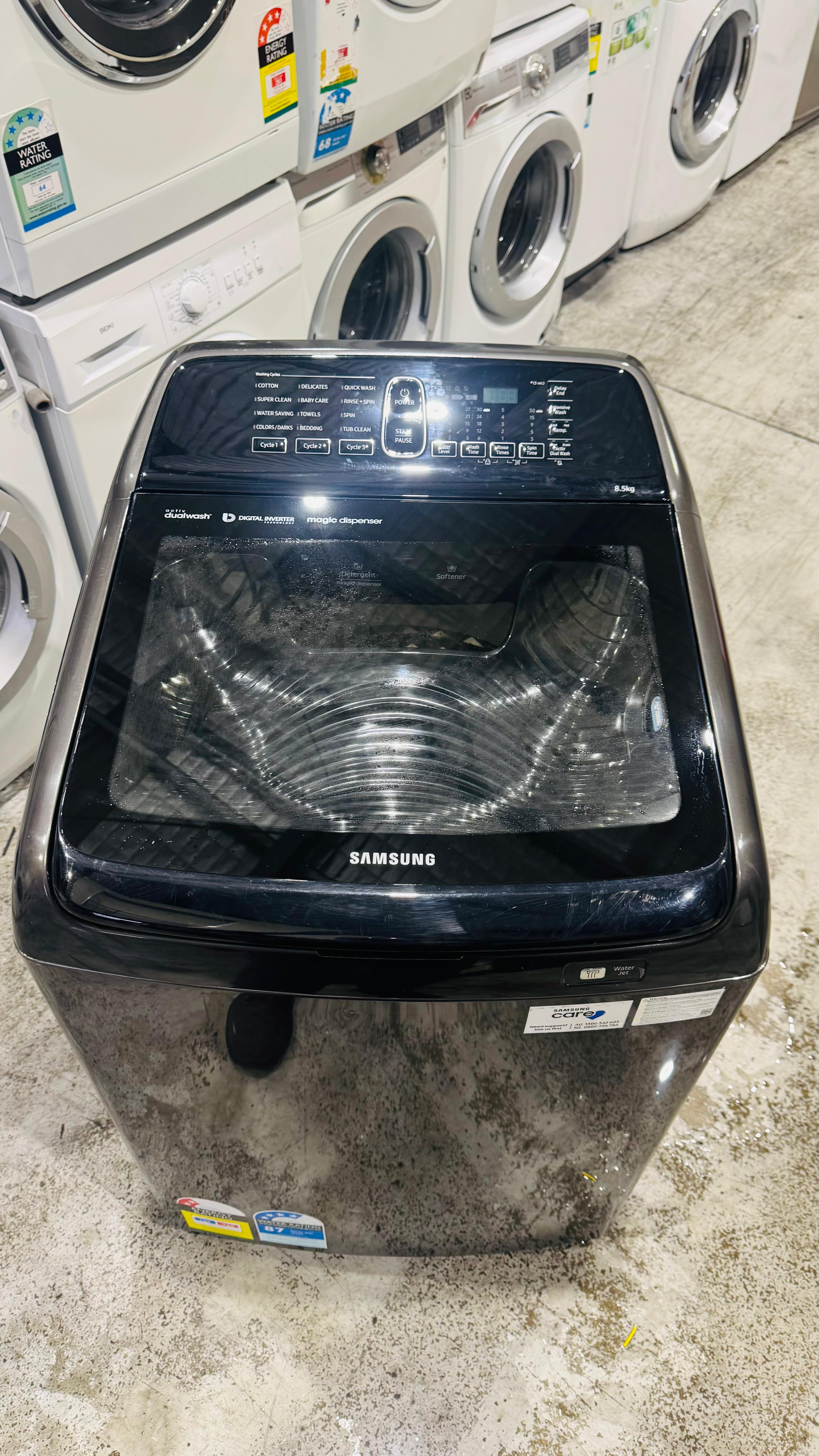 SAMSUNG 8.5KGS TOP LOADER WASHING MACHINE